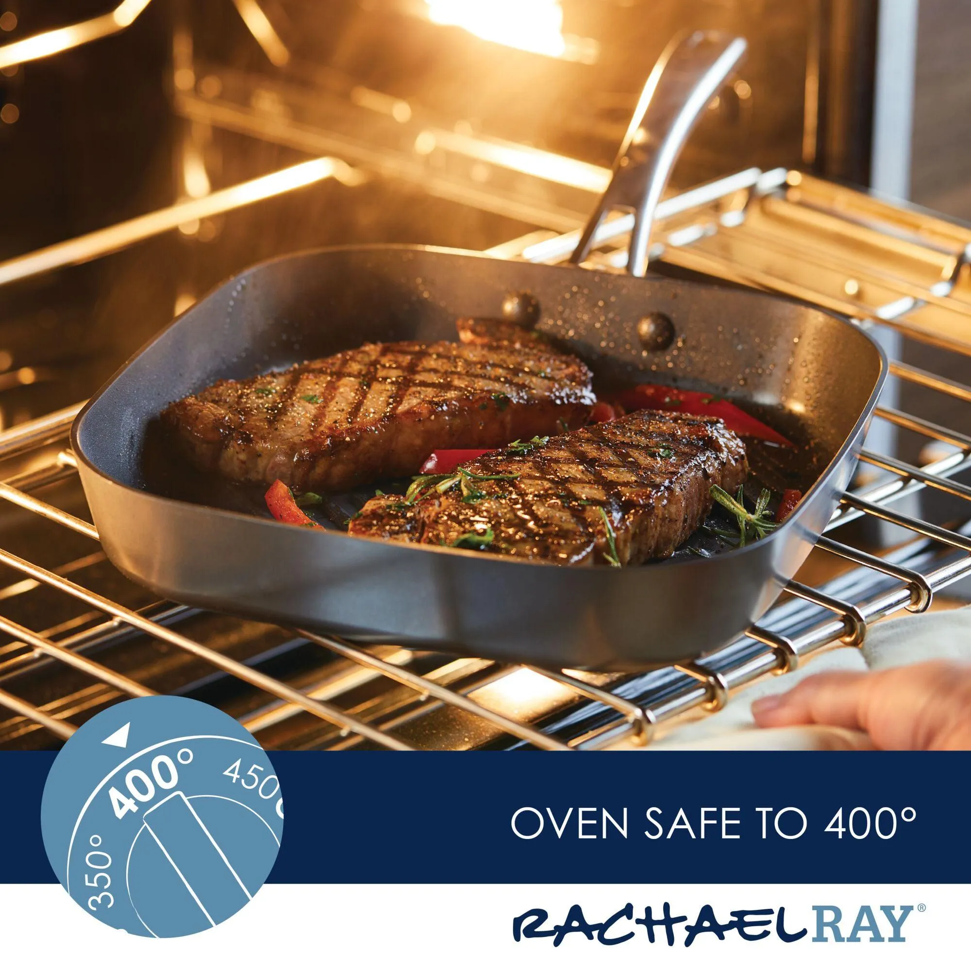 11-Inch Cook   Create Hard Anodized Nonstick Deep Grill Pan