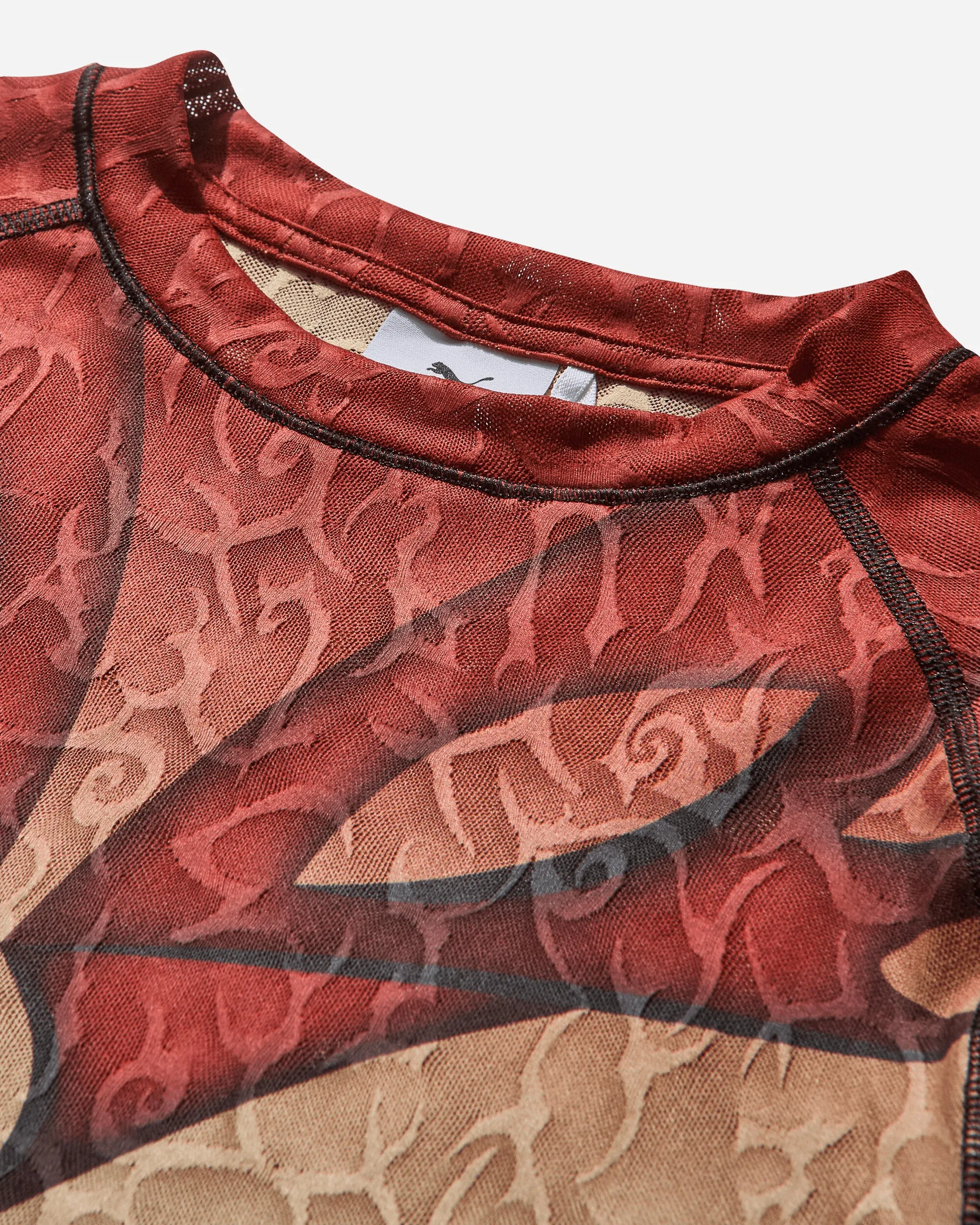 Aries Tribal Jacquard Lace Top Sand Dune