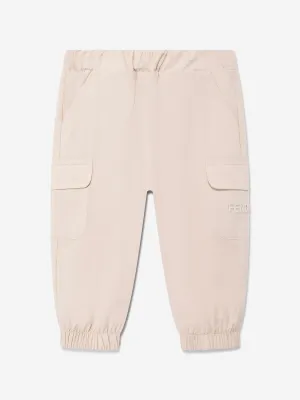 Baby Boys Cargo Trousers in Beige