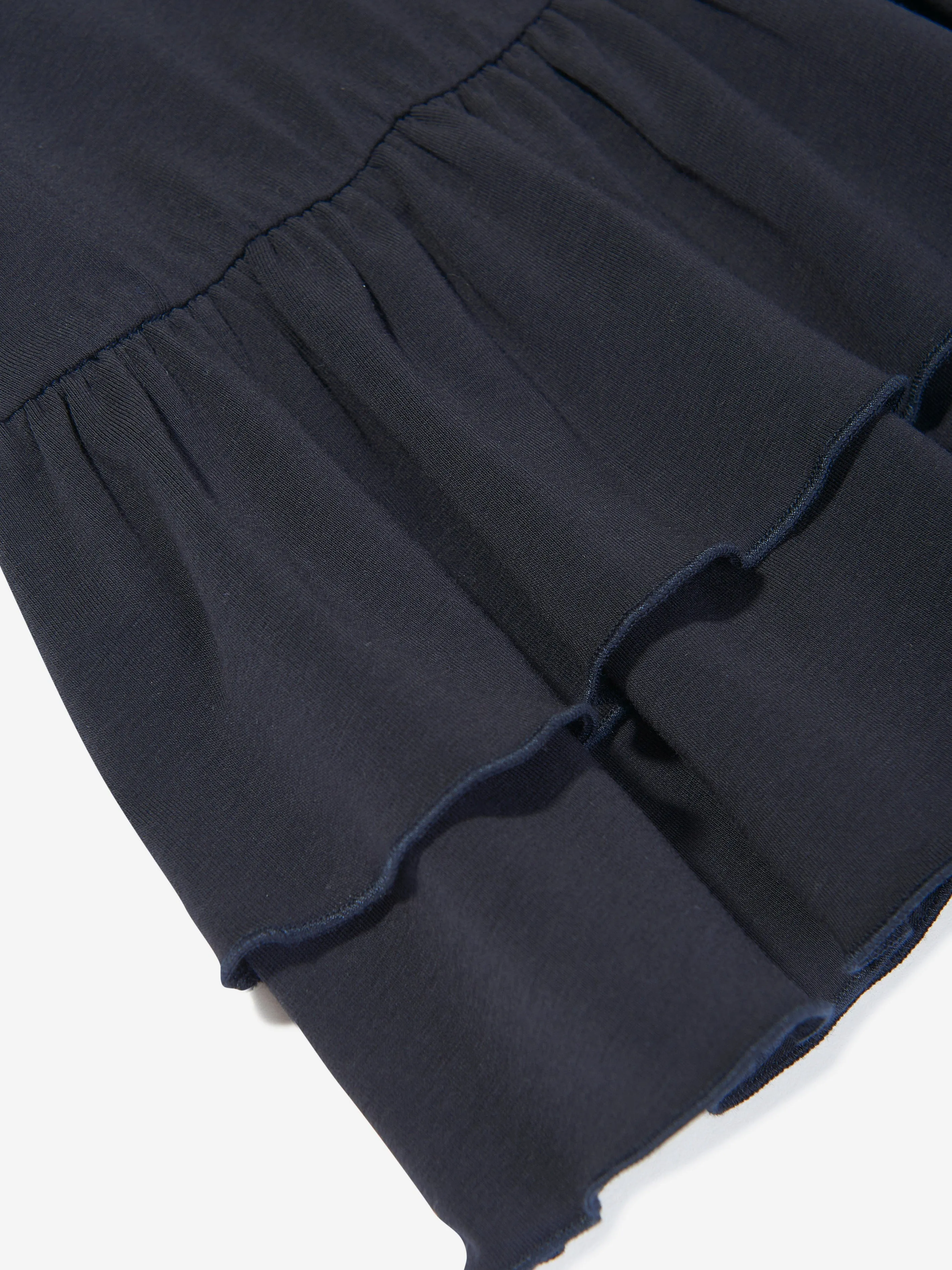 Baby Girls Logo Ruffle Dress in Navy