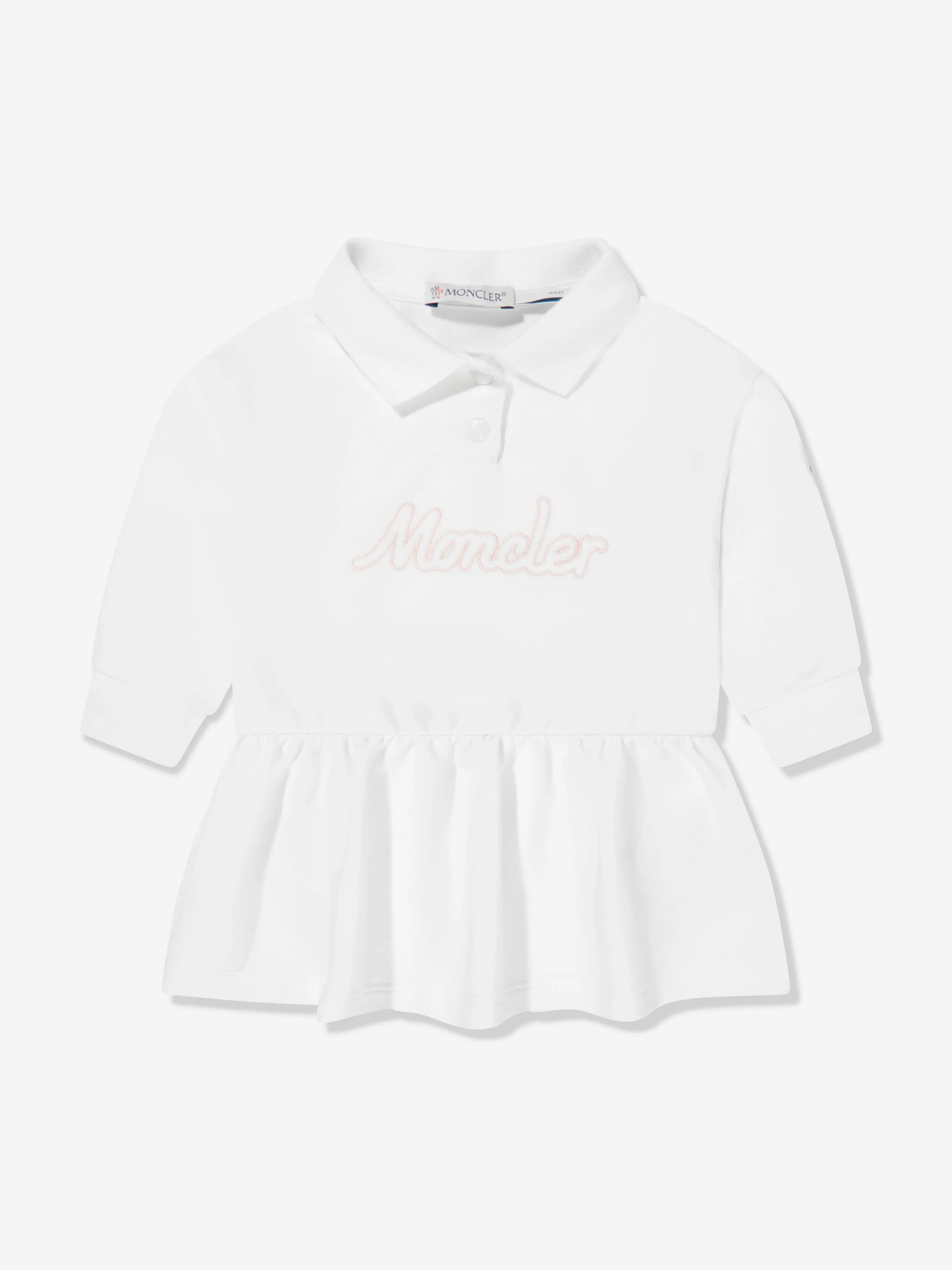 Baby Girls Logo Sweater Dress in Ivory