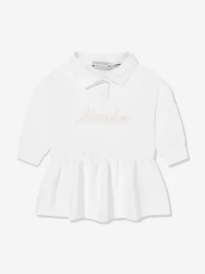 Baby Girls Logo Sweater Dress in Ivory