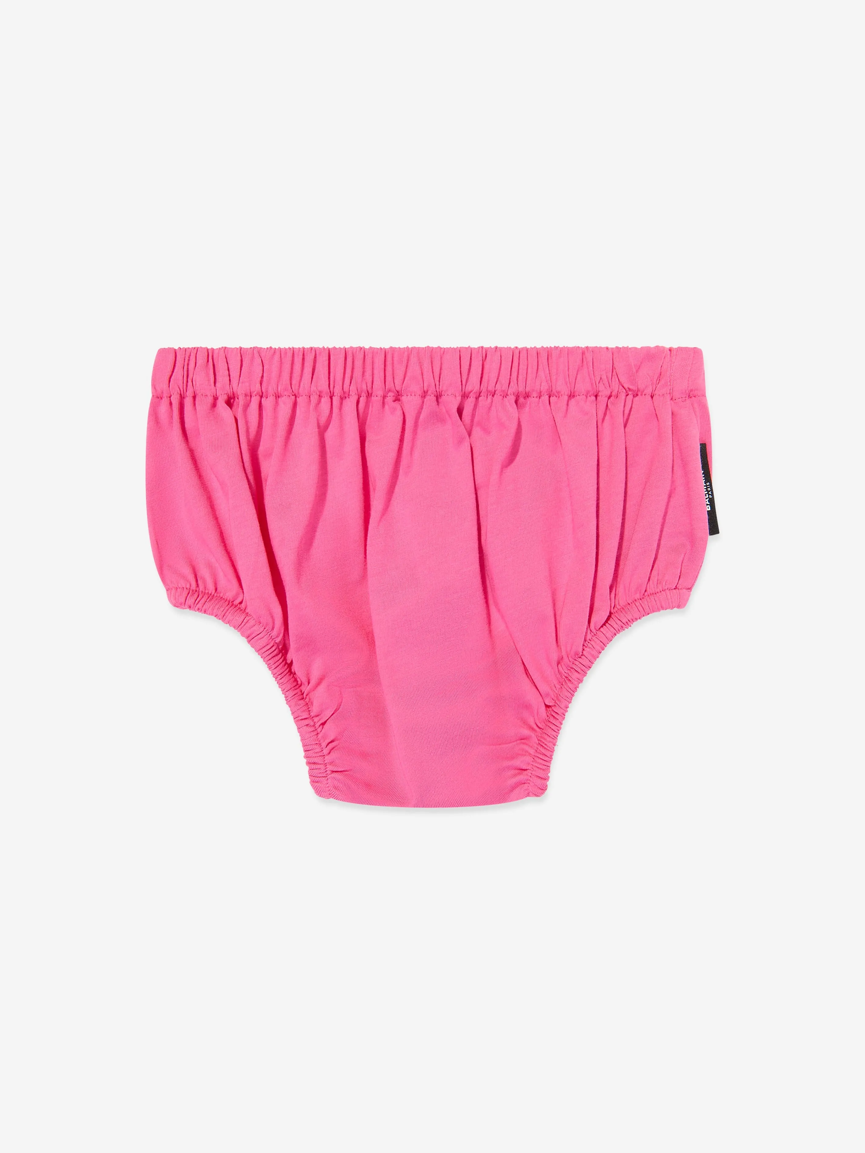 Balmain Baby Girls Jersey Dress with Knickers in Pink