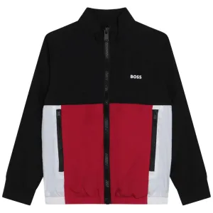 Black & Red Zip-Up Jacket