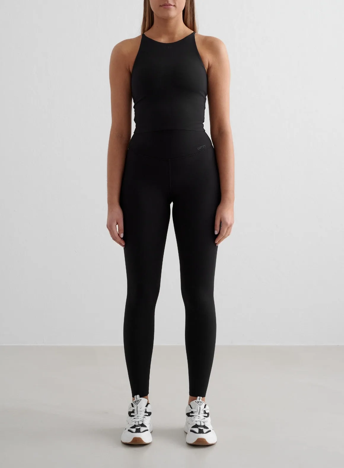 Black Sense Tights & Halter Bralette Set