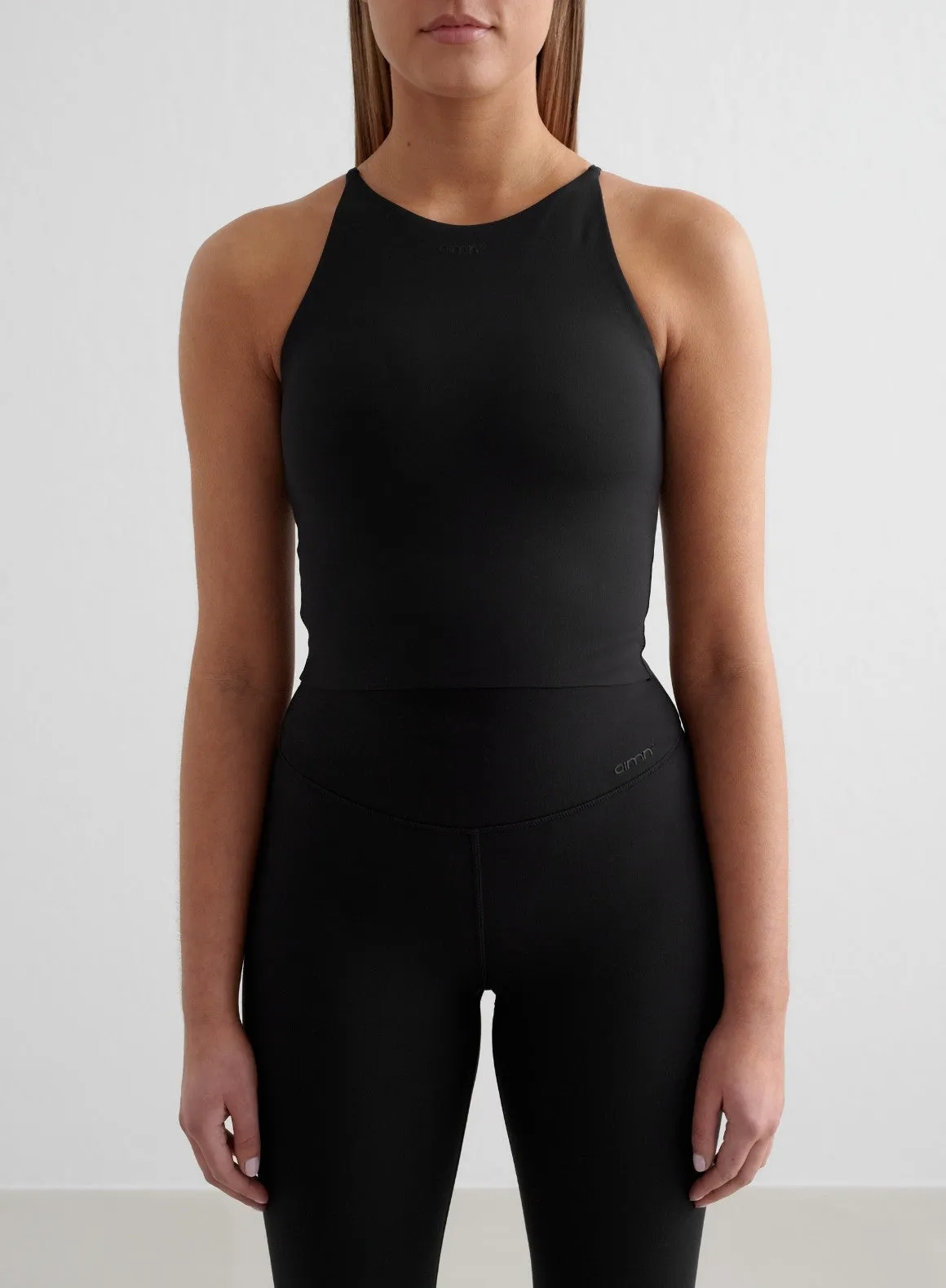 Black Sense Tights & Halter Bralette Set