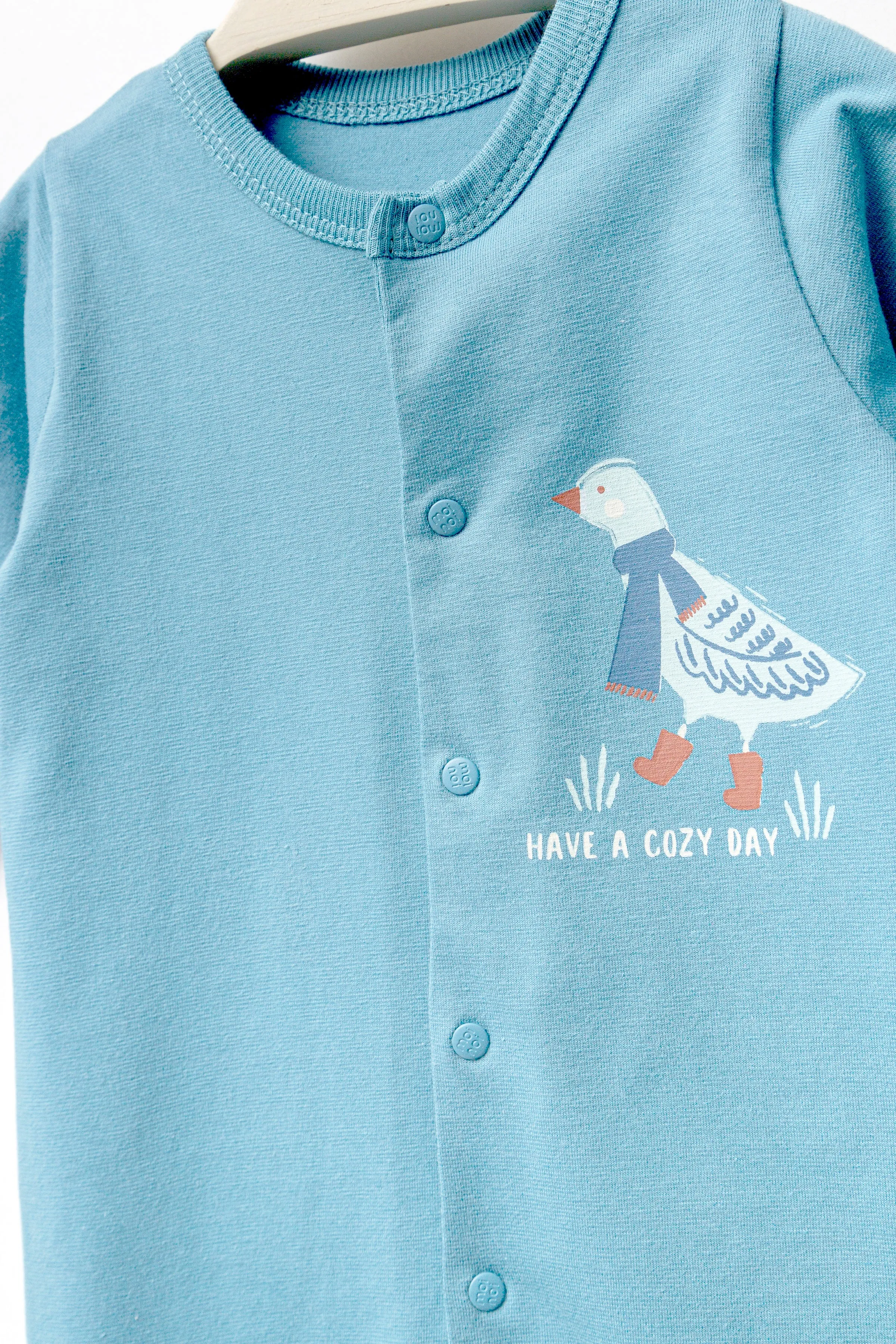 Blue Goose Graphic Babygrow & Hat