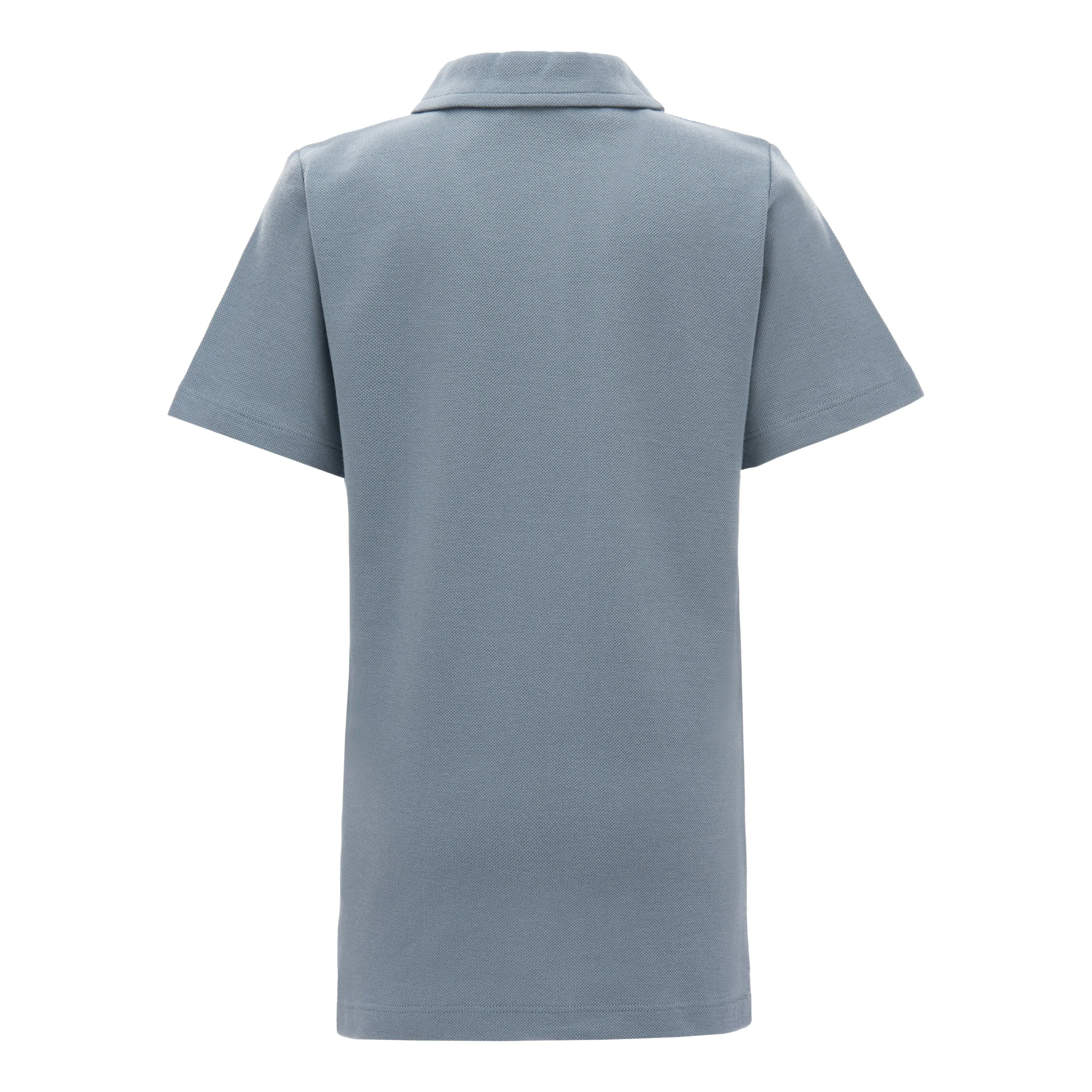 Blue Solid Logo Polo