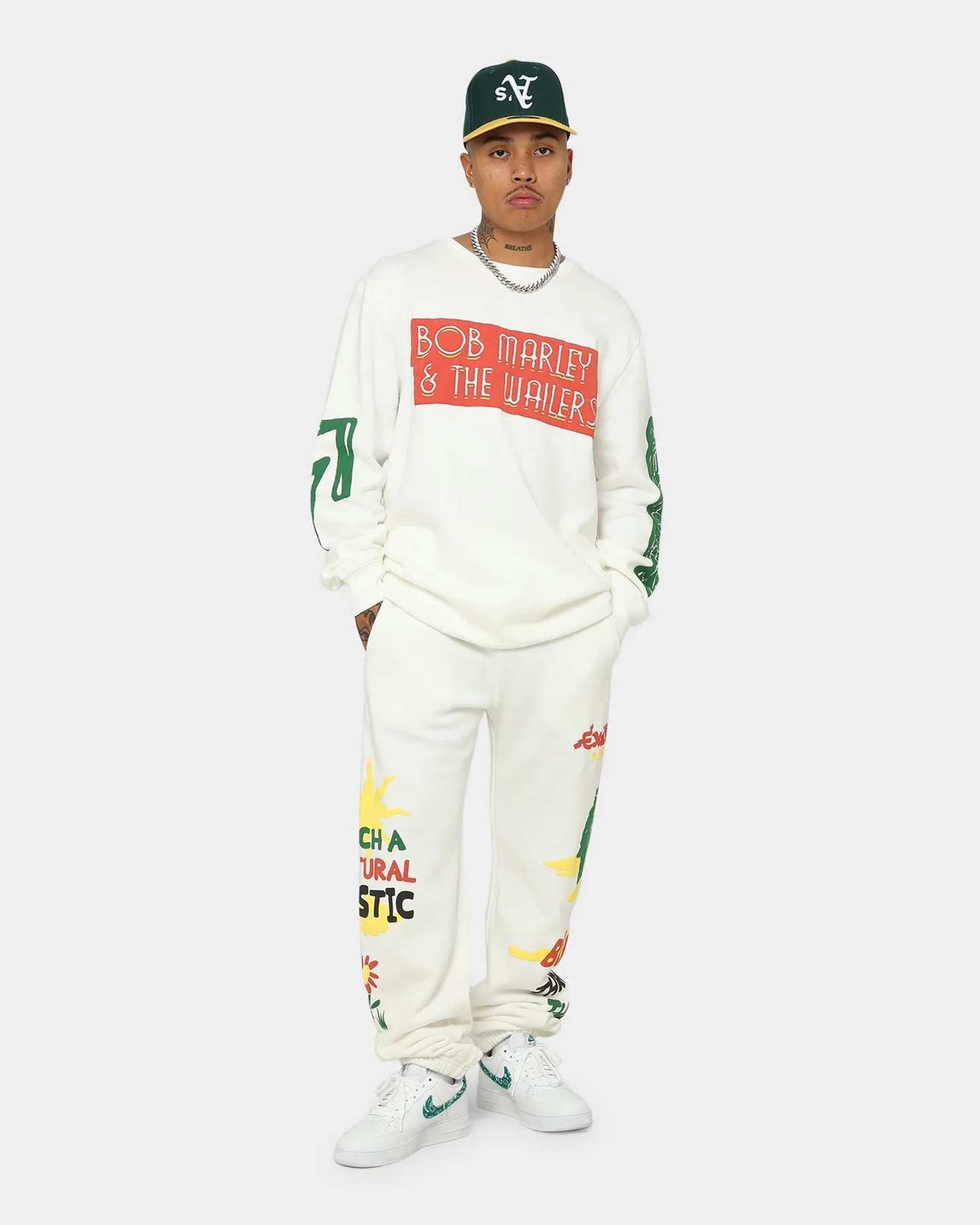 Bob Marley The Wailers Exodus Crewneck Off White