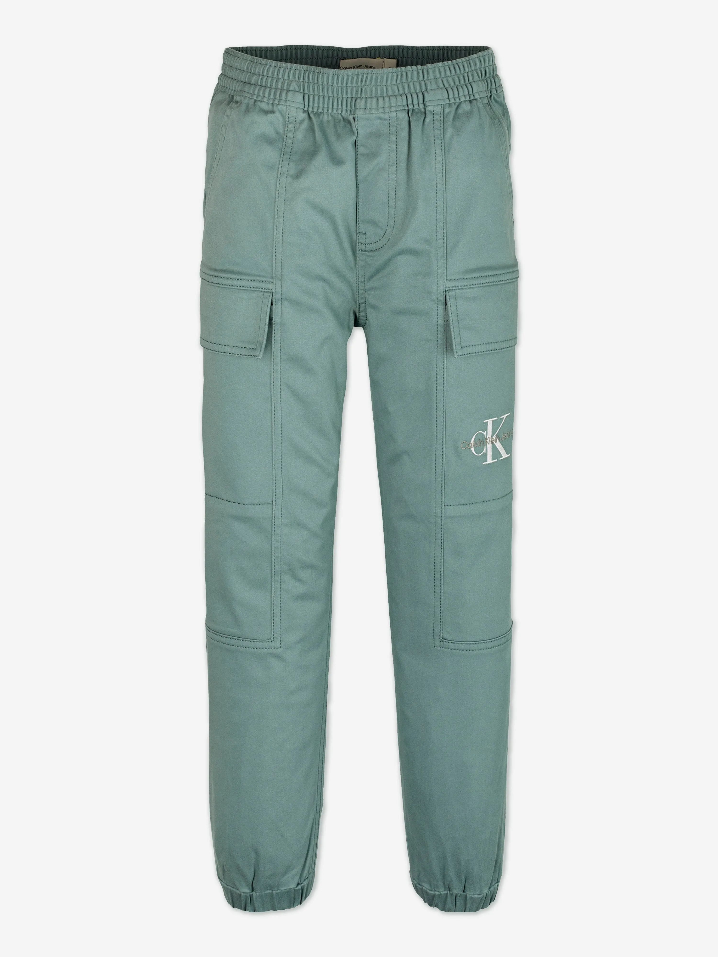Boys Essential Woven Cargo Trousers in Green