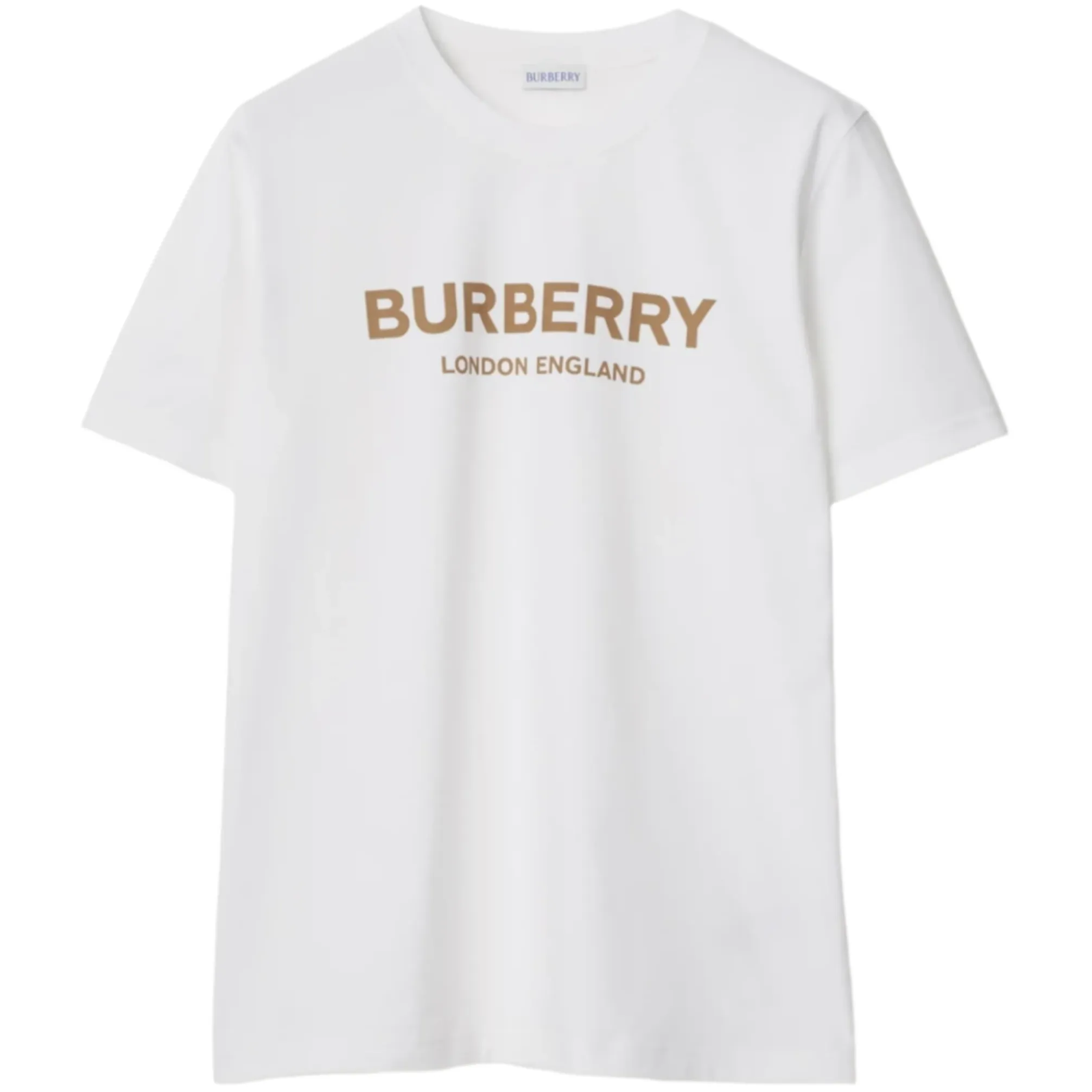 Burberry White Ellison Logo T-Shirt