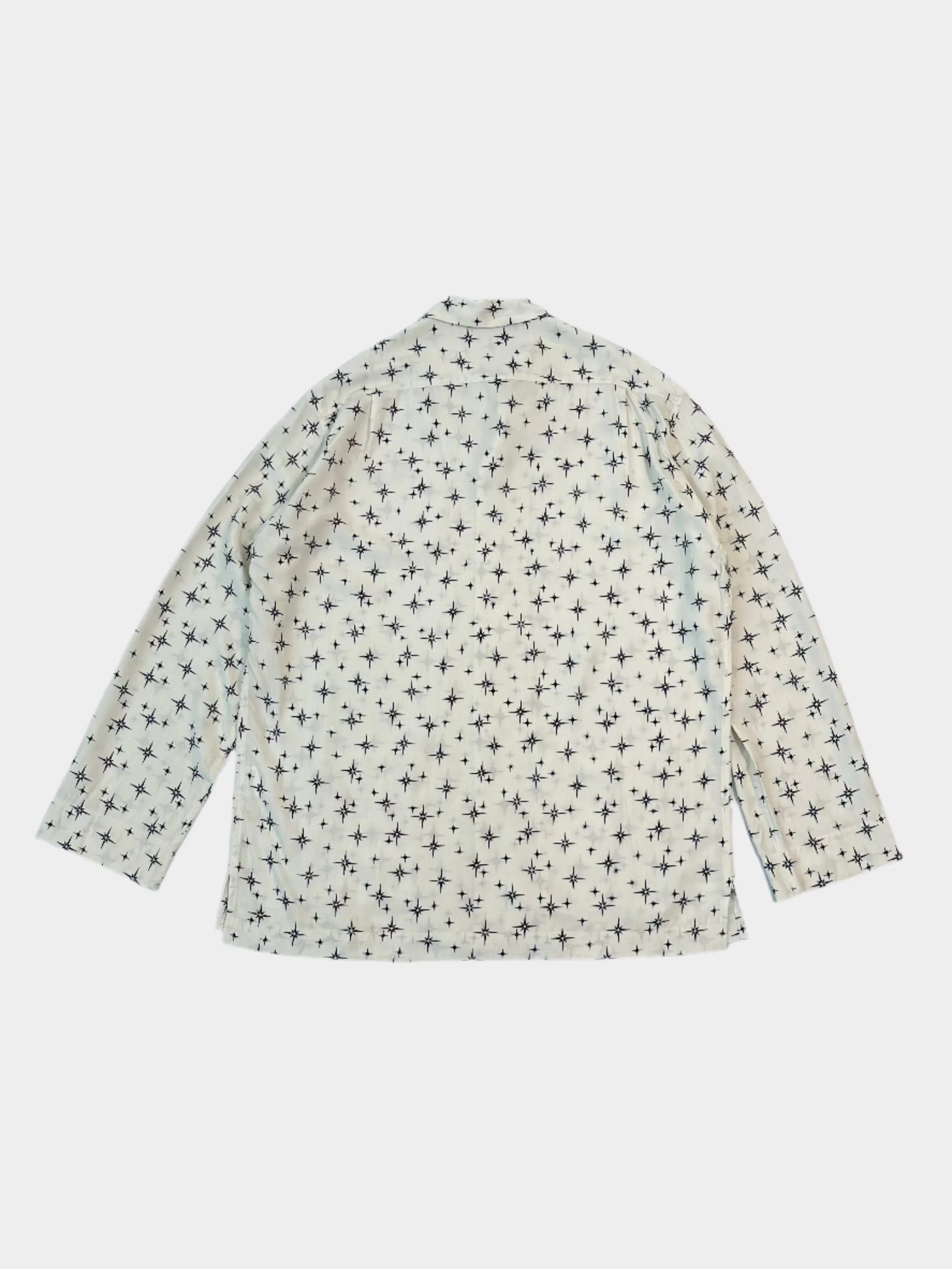 Camicia Estiva Con Fantasia A Contrasto
