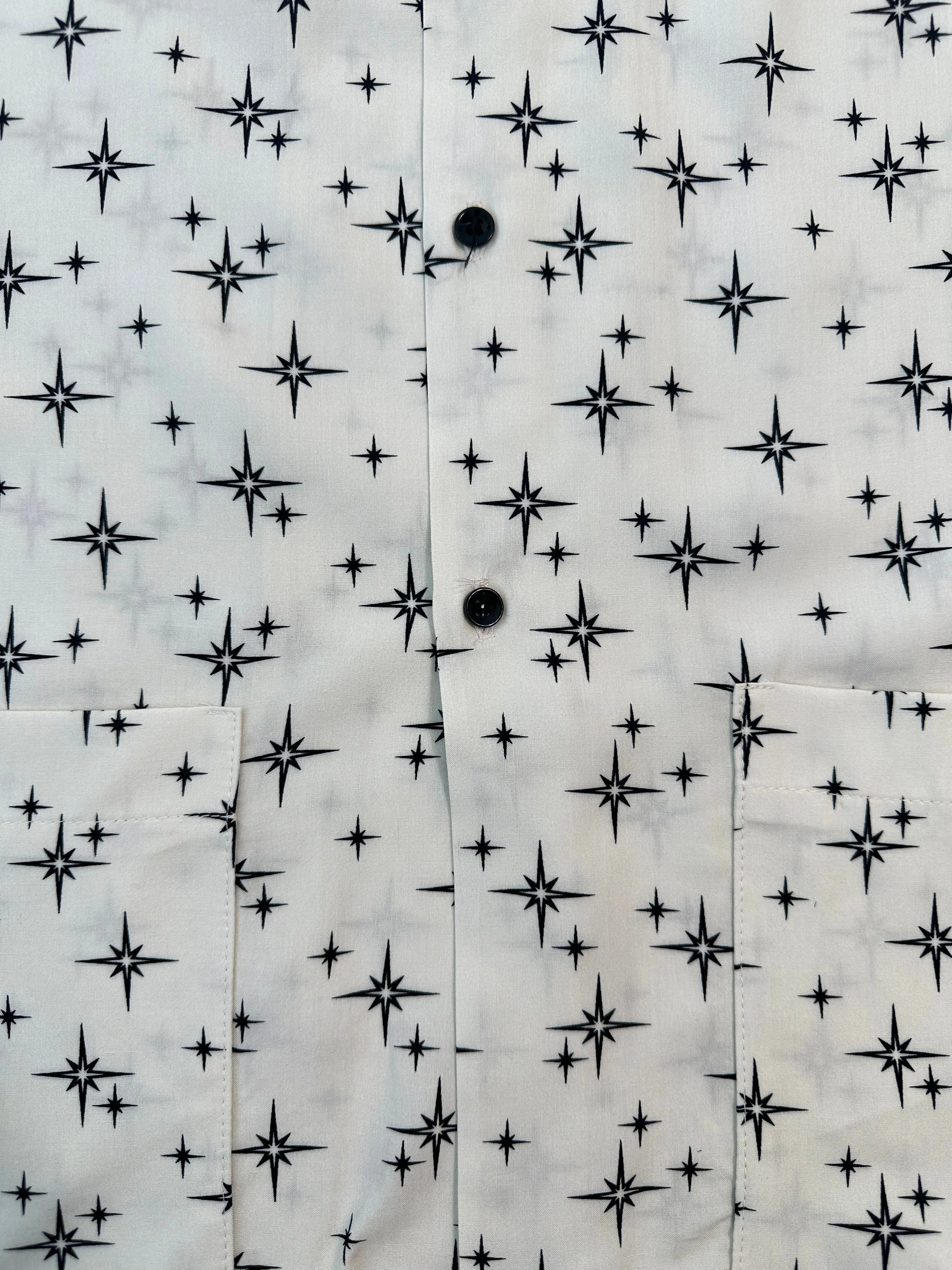 Camicia Estiva Con Fantasia A Contrasto