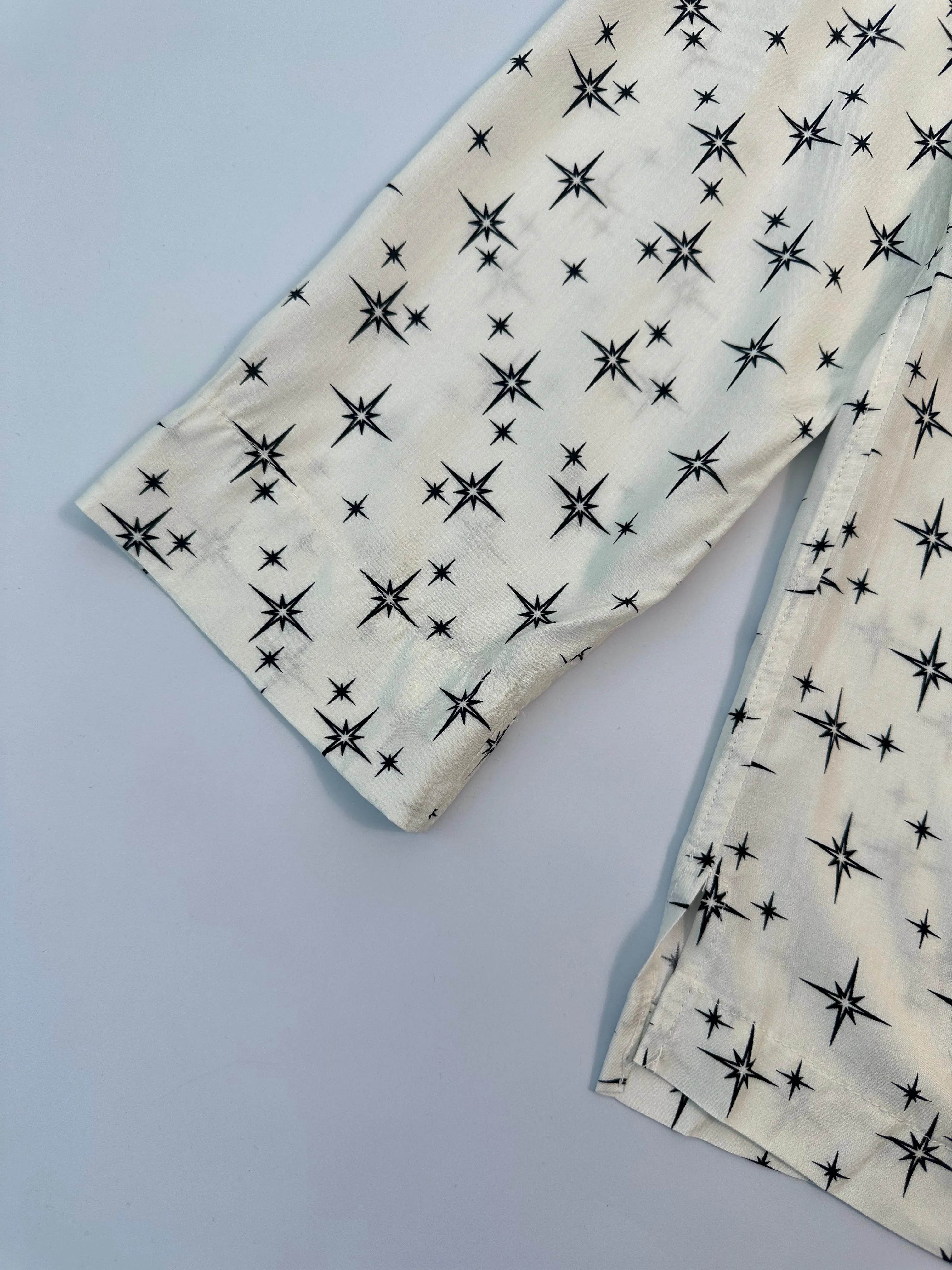 Camicia Estiva Con Fantasia A Contrasto