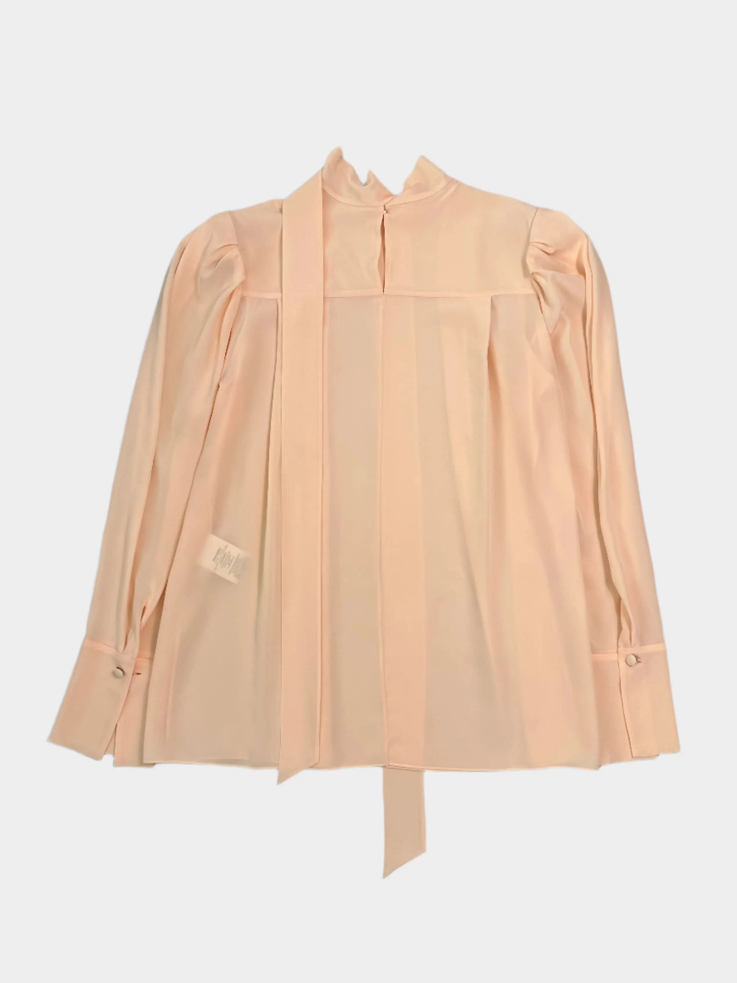 Camicia In Seta Color Pesca