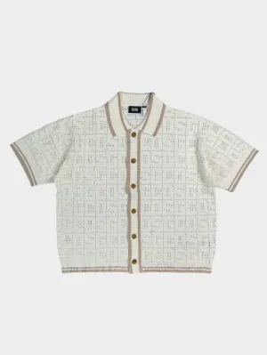 Camicia Polo Monogram Macramé