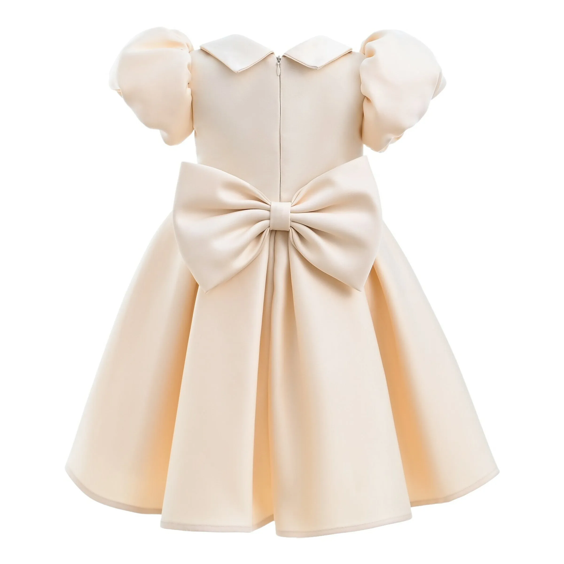 Champagne Barrymore Teacup Button Dress