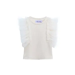 Champagne Tulle Frill T-Shirt