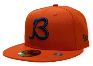 Chicago Bears "B" Logo Orange New Era 59FIFTY Fitted Hat