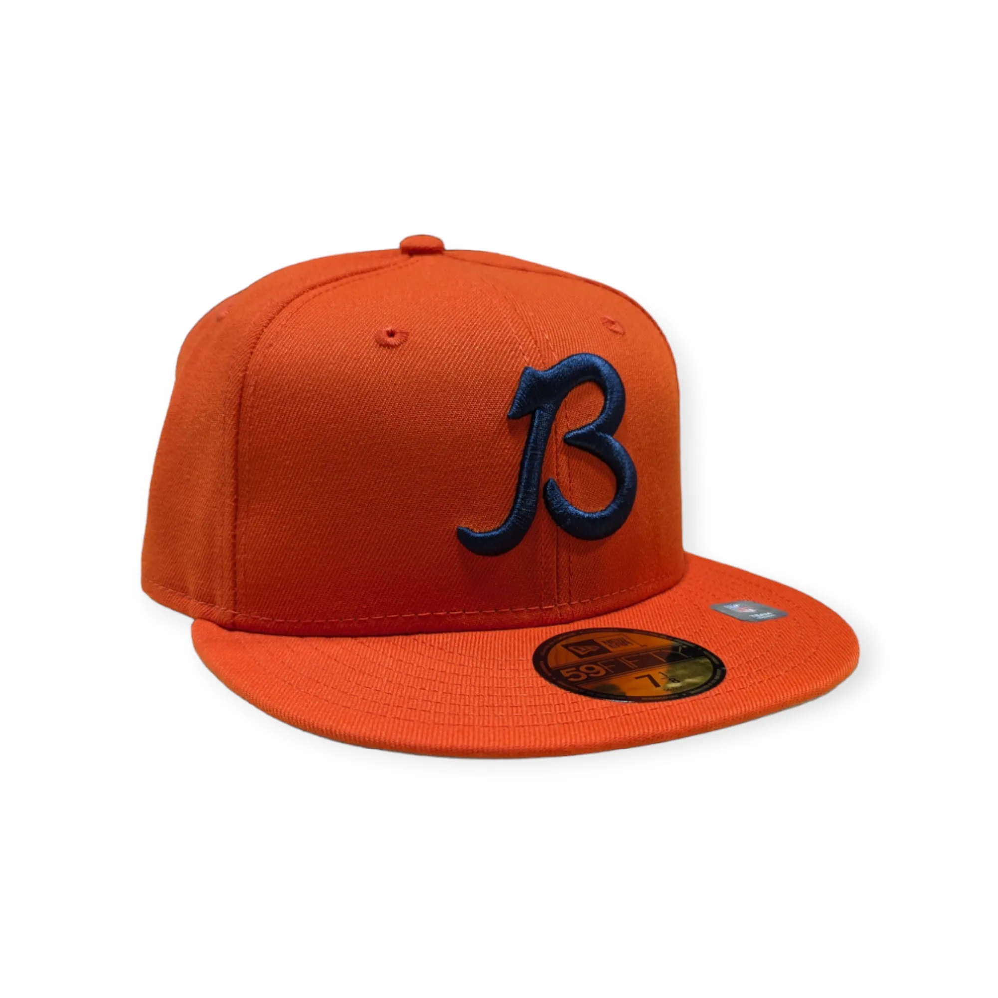 Chicago Bears "B" Logo Orange New Era 59FIFTY Fitted Hat