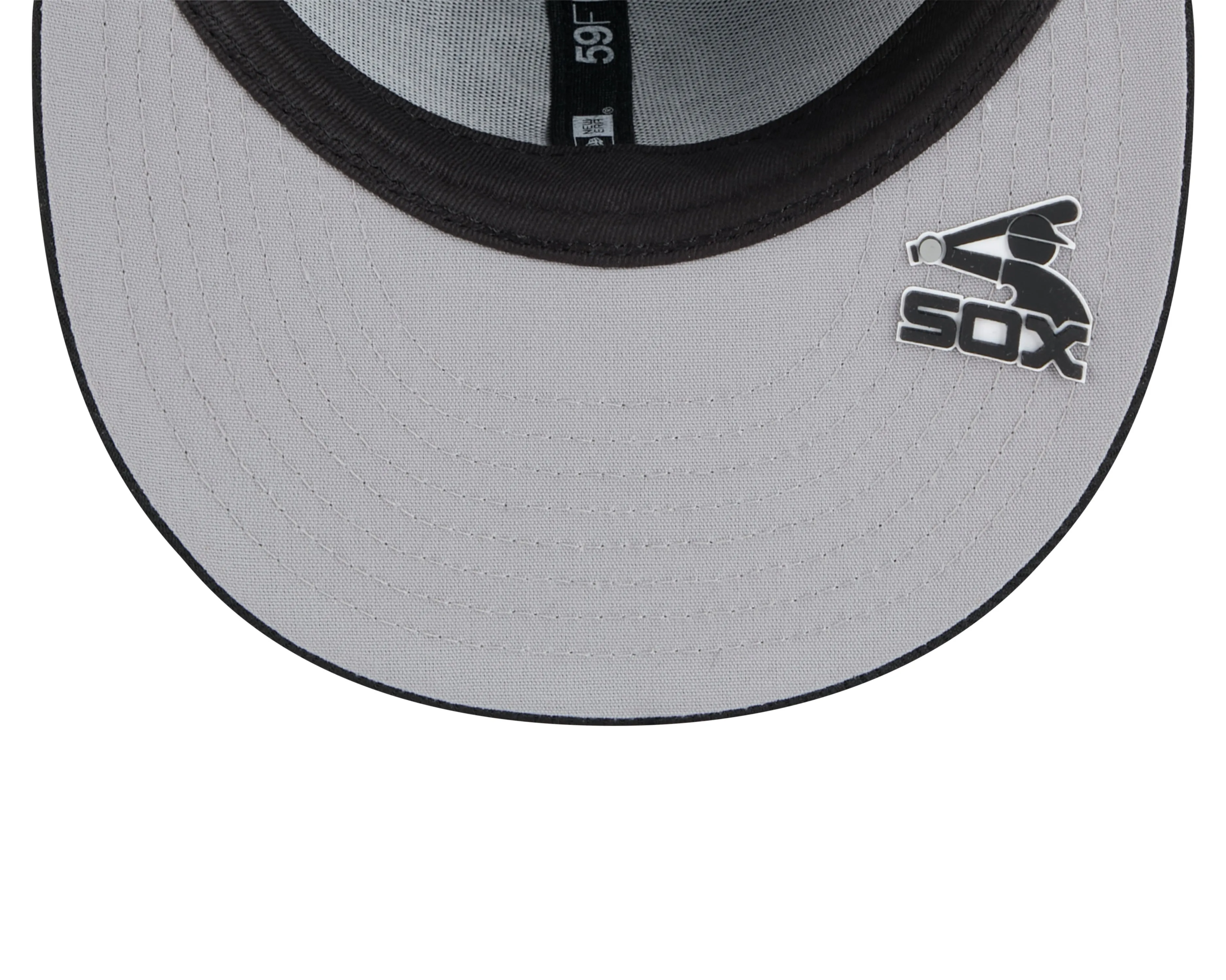 Chicago White Sox New Era Black 2025 Clubhouse Alternate 59FIFTY Fitted Hat