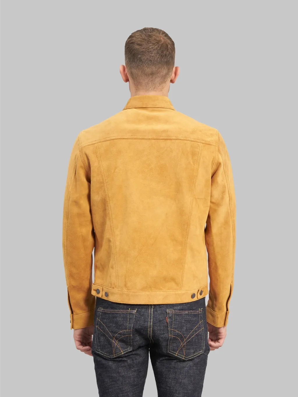 Double Helix The Boxer Beige Suede Horsehide Jacket