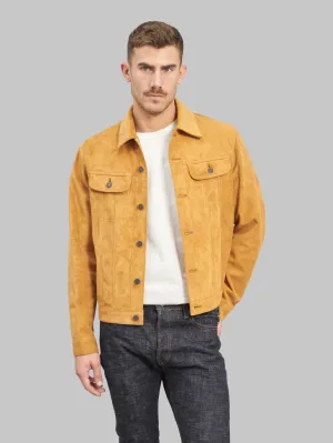 Double Helix The Boxer Beige Suede Horsehide Jacket