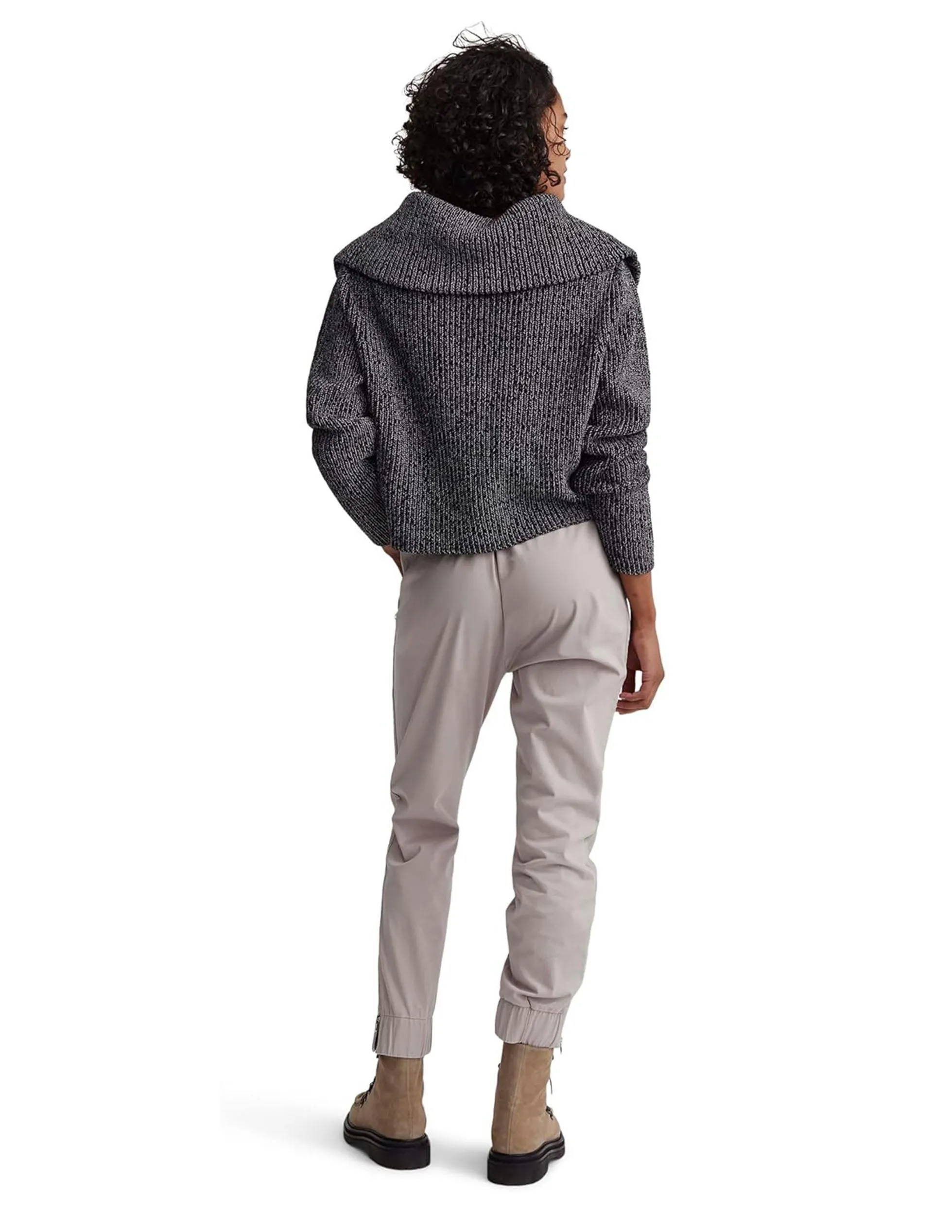 Elise Half-Zip Knit - Black