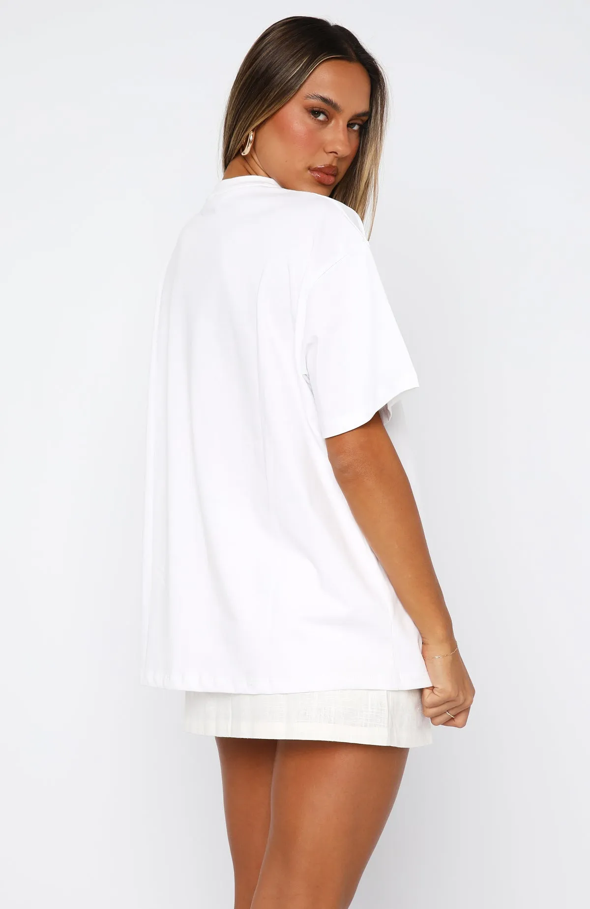 Finest Bunch Oversized Tee White