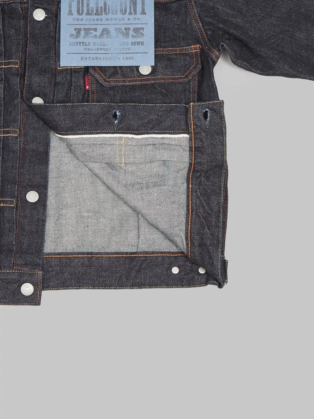 Fullcount 2102XXW 15.5oz Type II Denim Jacket
