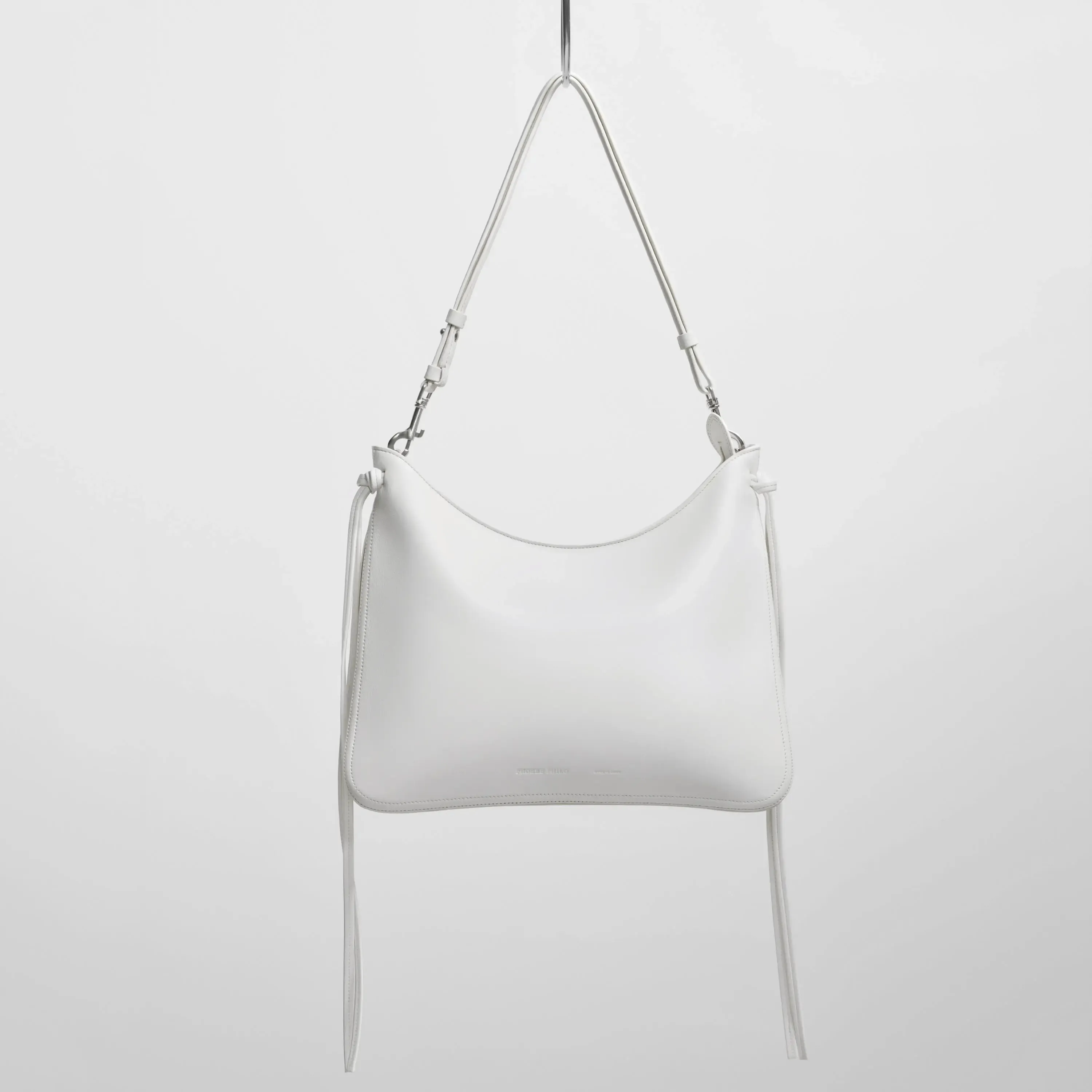 GIG BAG | white leather with silver