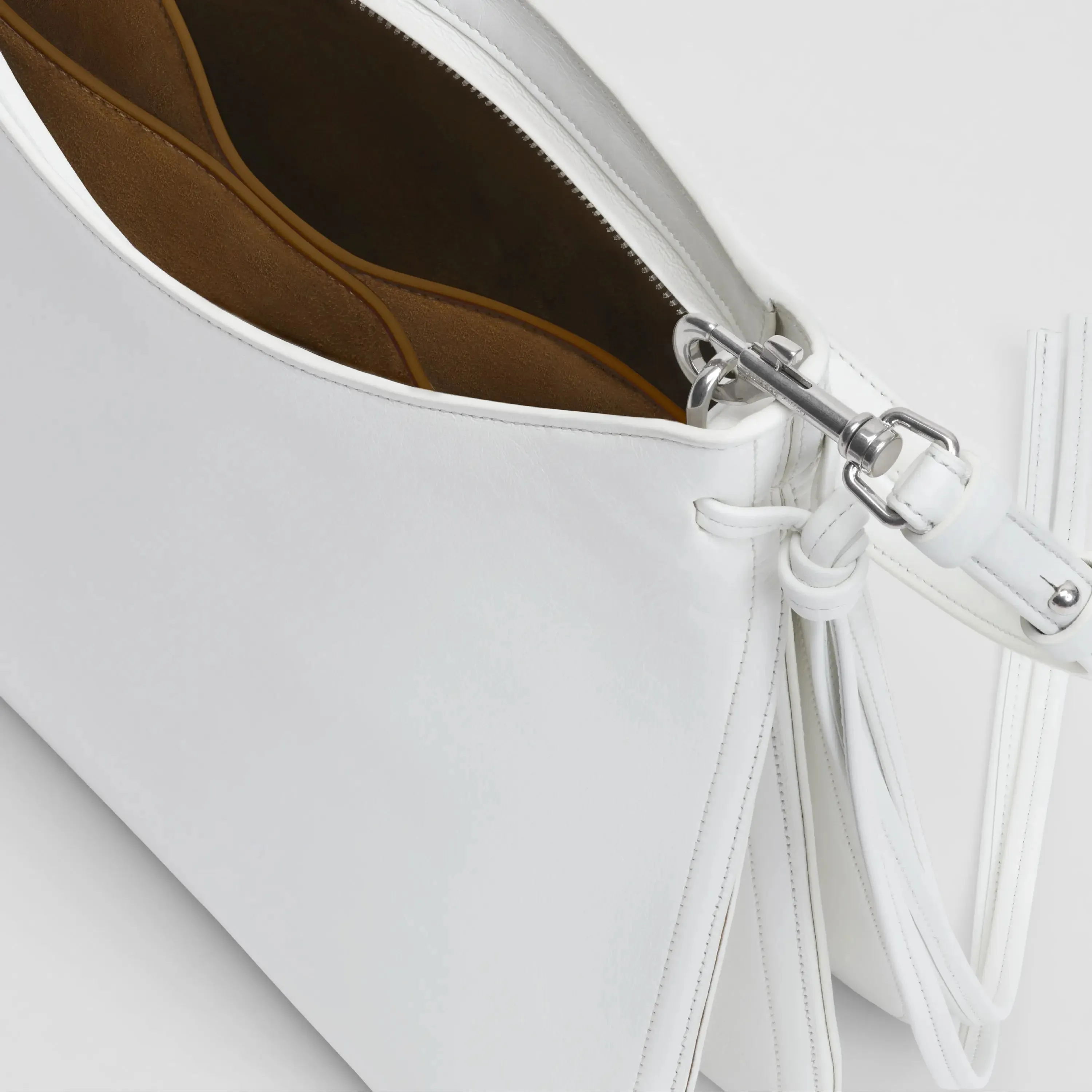 GIG BAG | white leather with silver