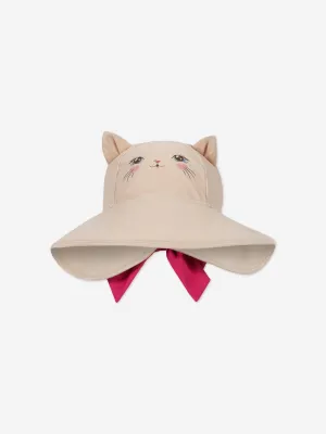 Girls Kitty Cat Sun Hat in Pink