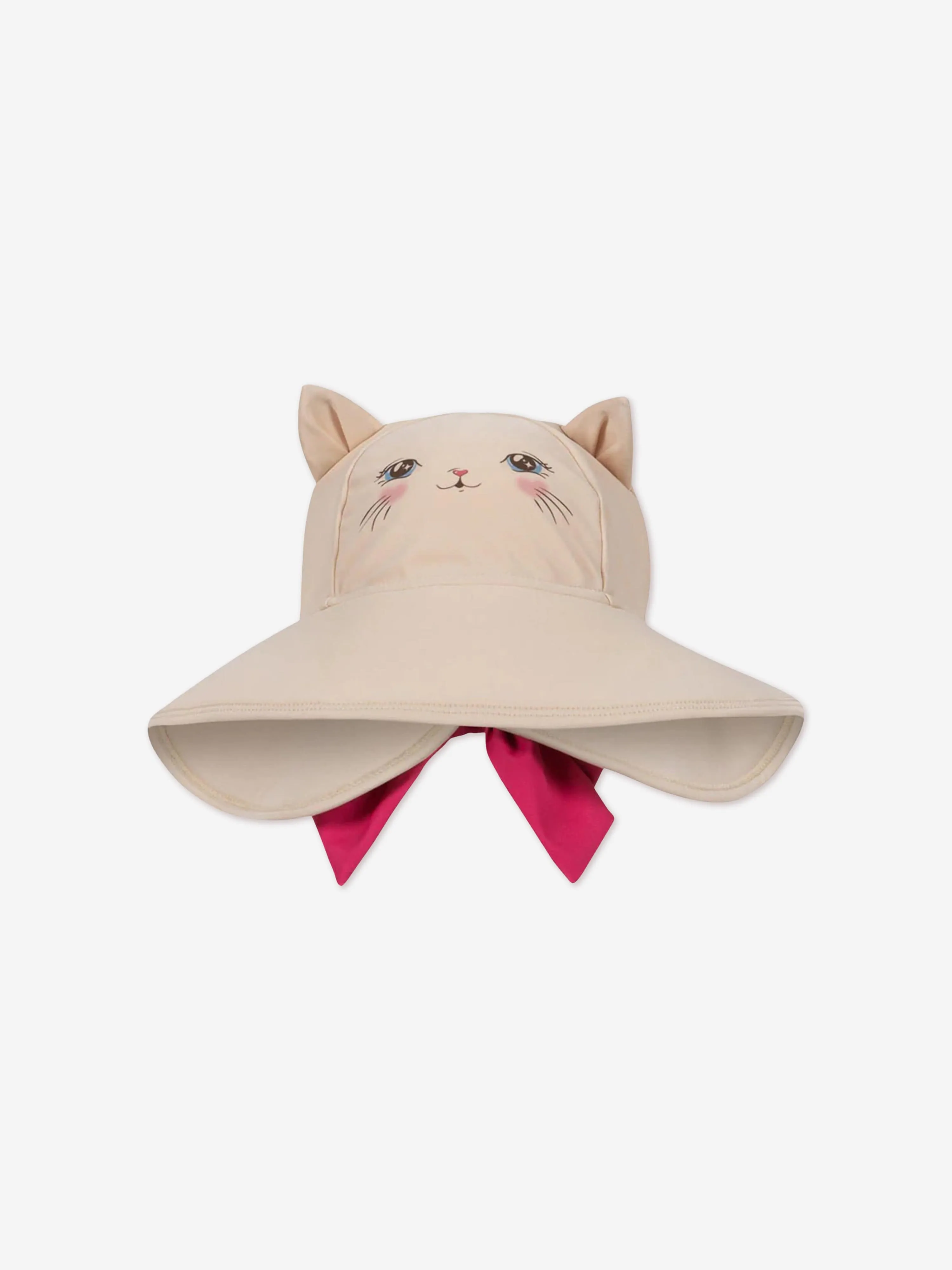 Girls Kitty Cat Sun Hat in Pink