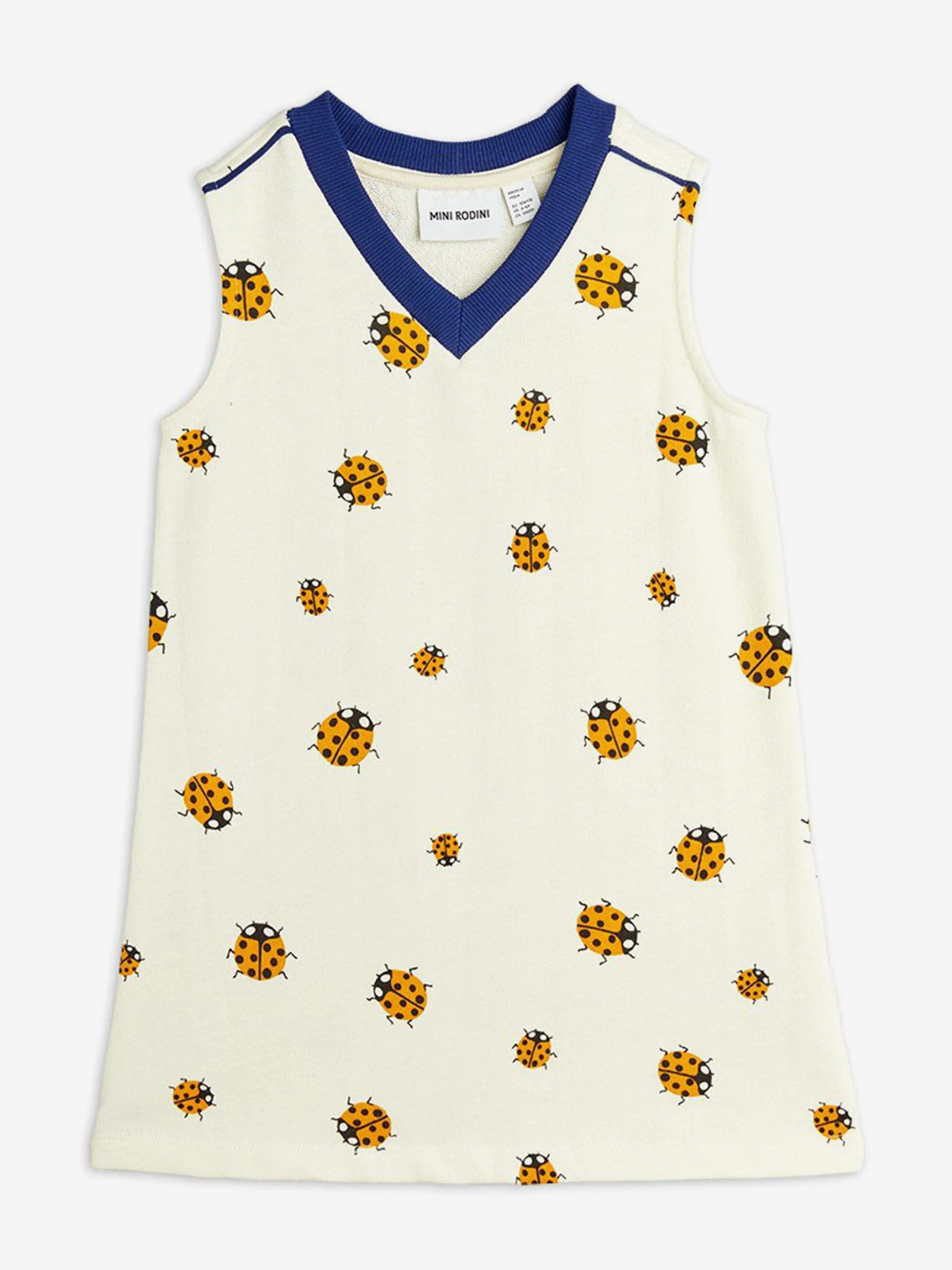 Girls Ladybugs Sweater Dress in Ivory