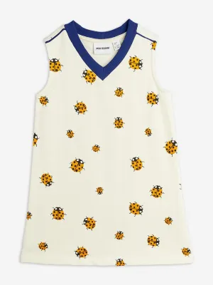 Girls Ladybugs Sweater Dress in Ivory