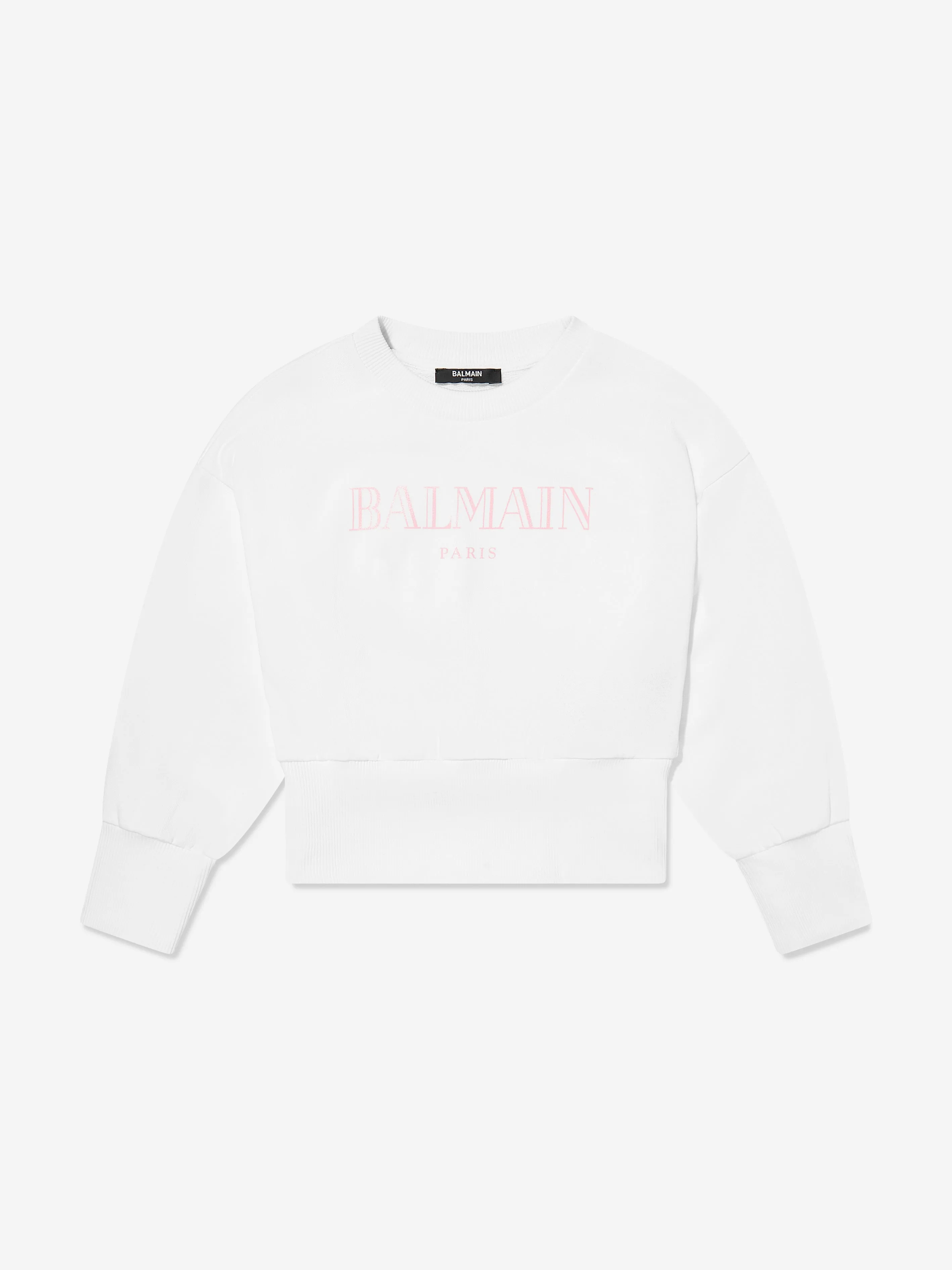 Girls Logo Sweatshirt in White