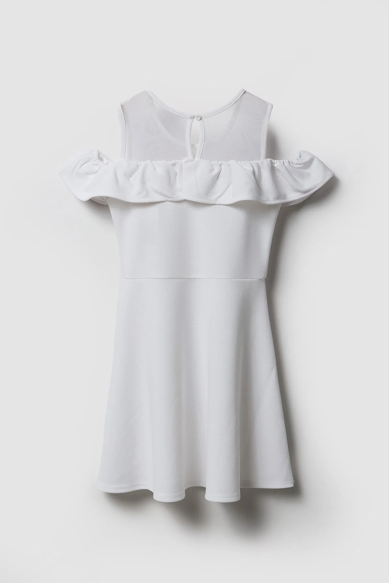 Girls Off Shoulder Skater Dress