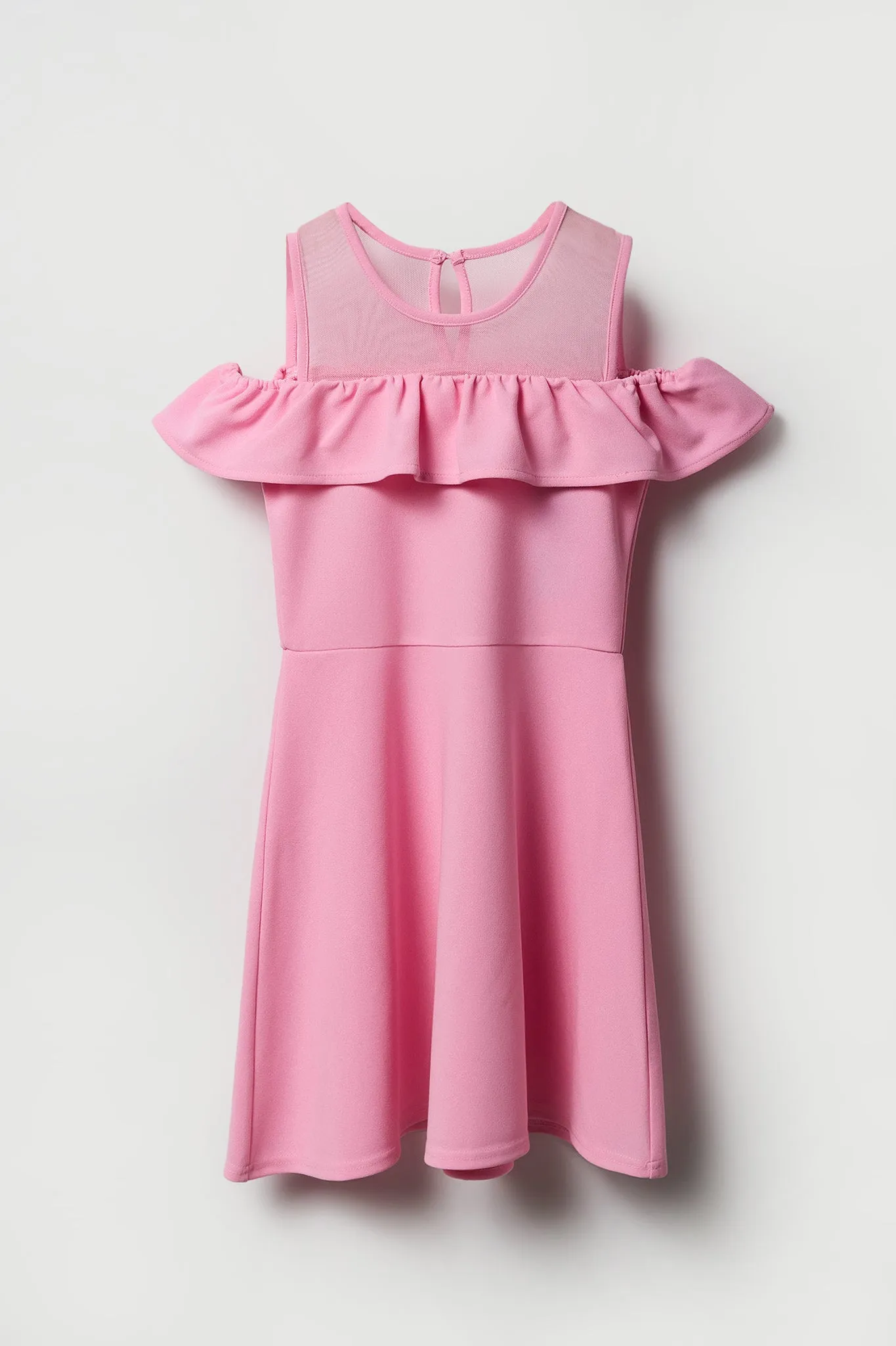 Girls Off Shoulder Skater Dress