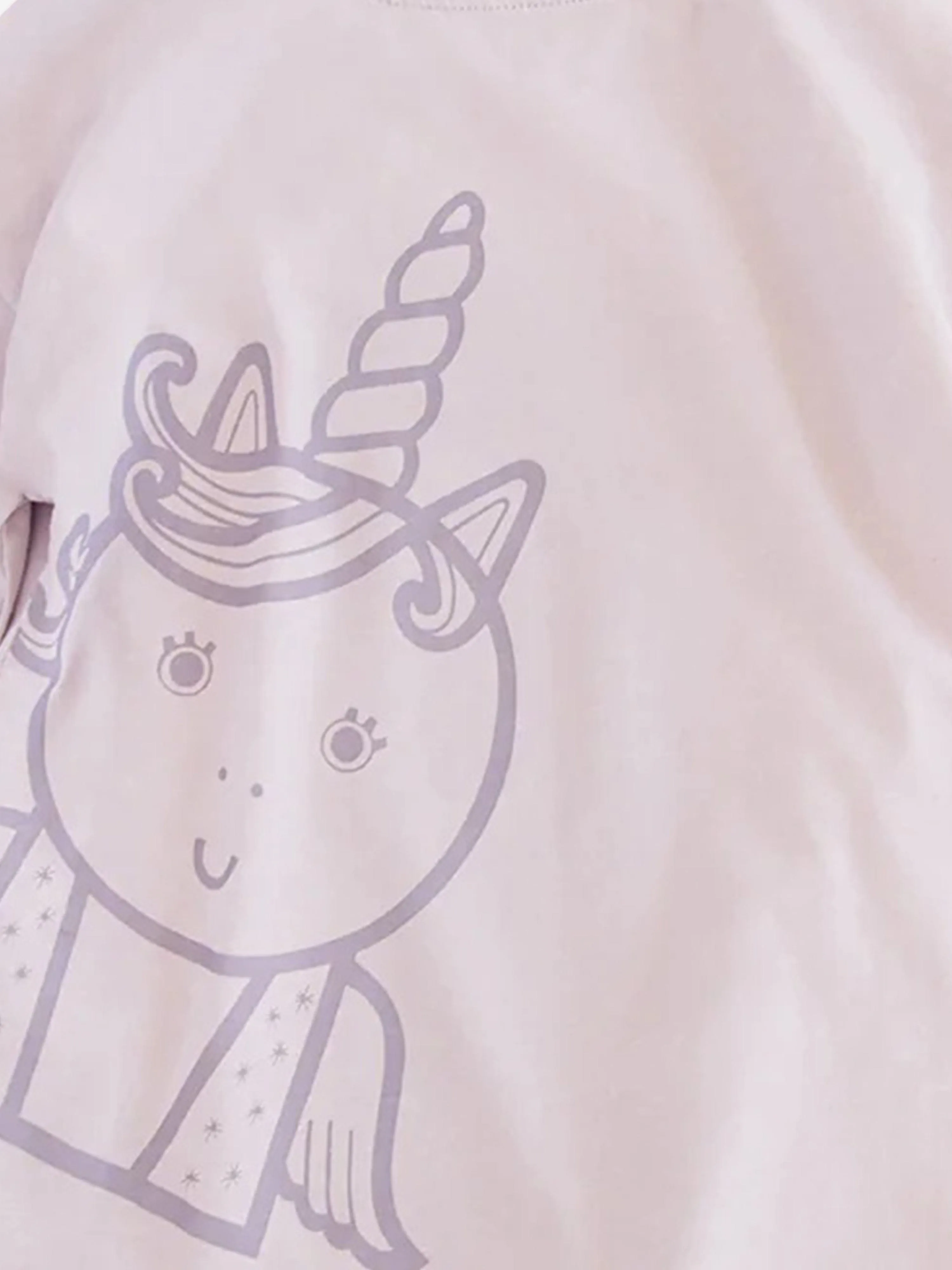 Girls Sparkle The Unicorn Adventure Club T-Shirt in Purple