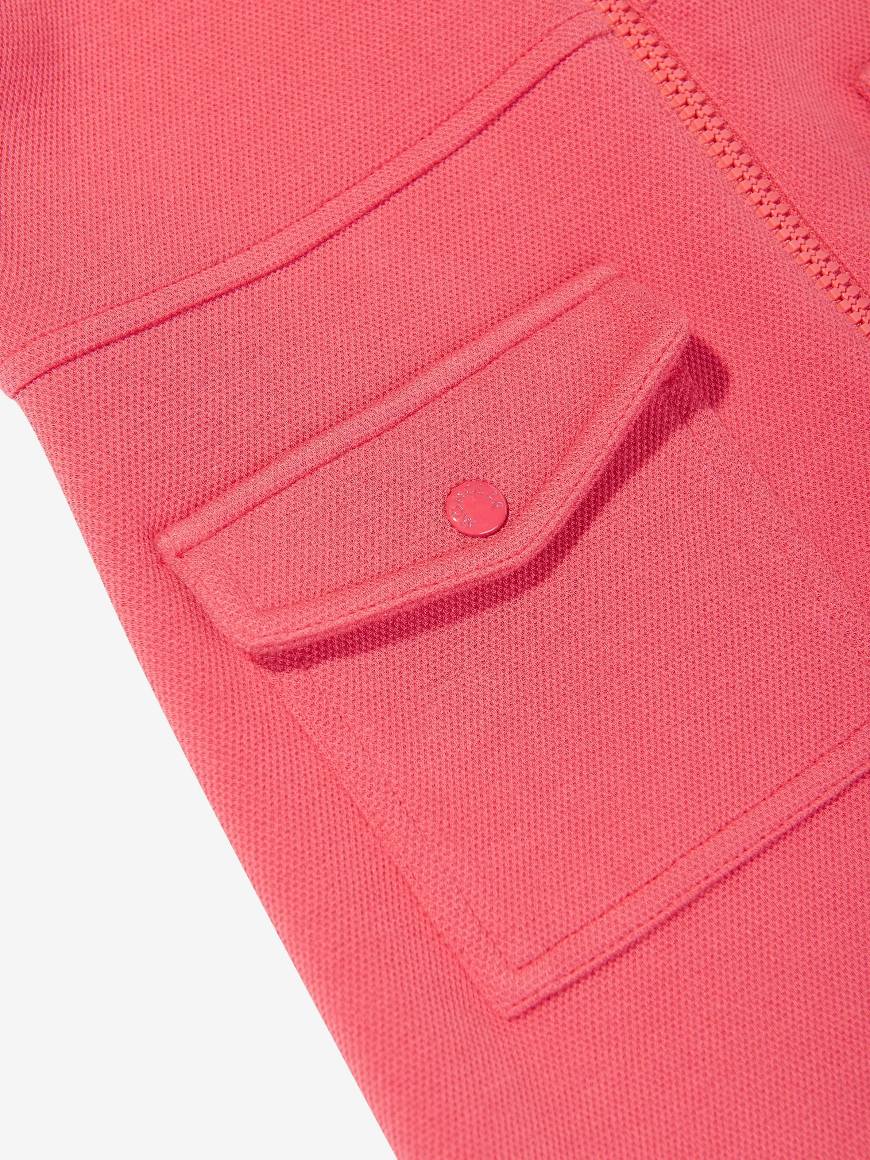 Girls Zip Up Dress in Red