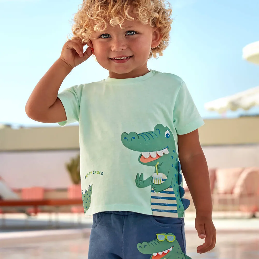 Green Croc Graphic T-Shirt