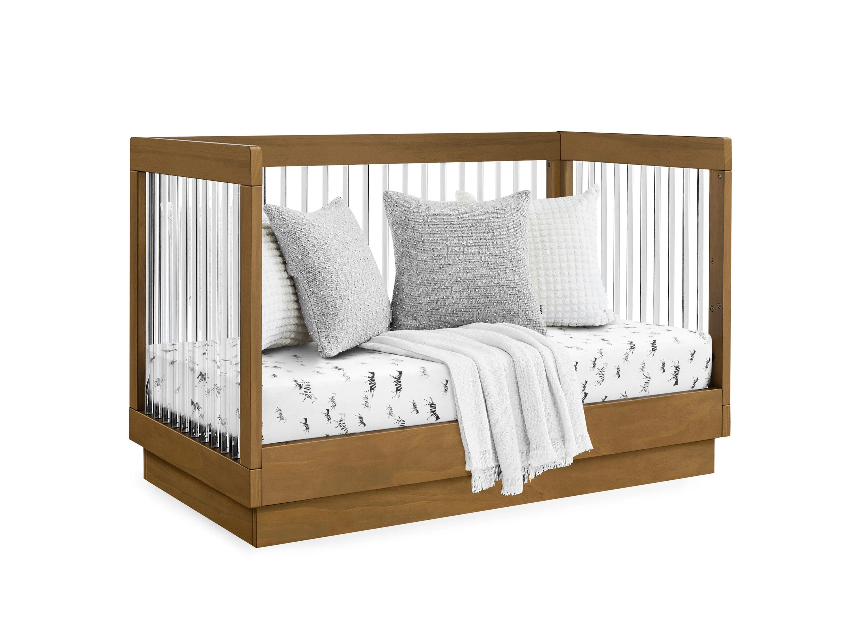 James Acrylic 4-in-1 Convertible Crib
