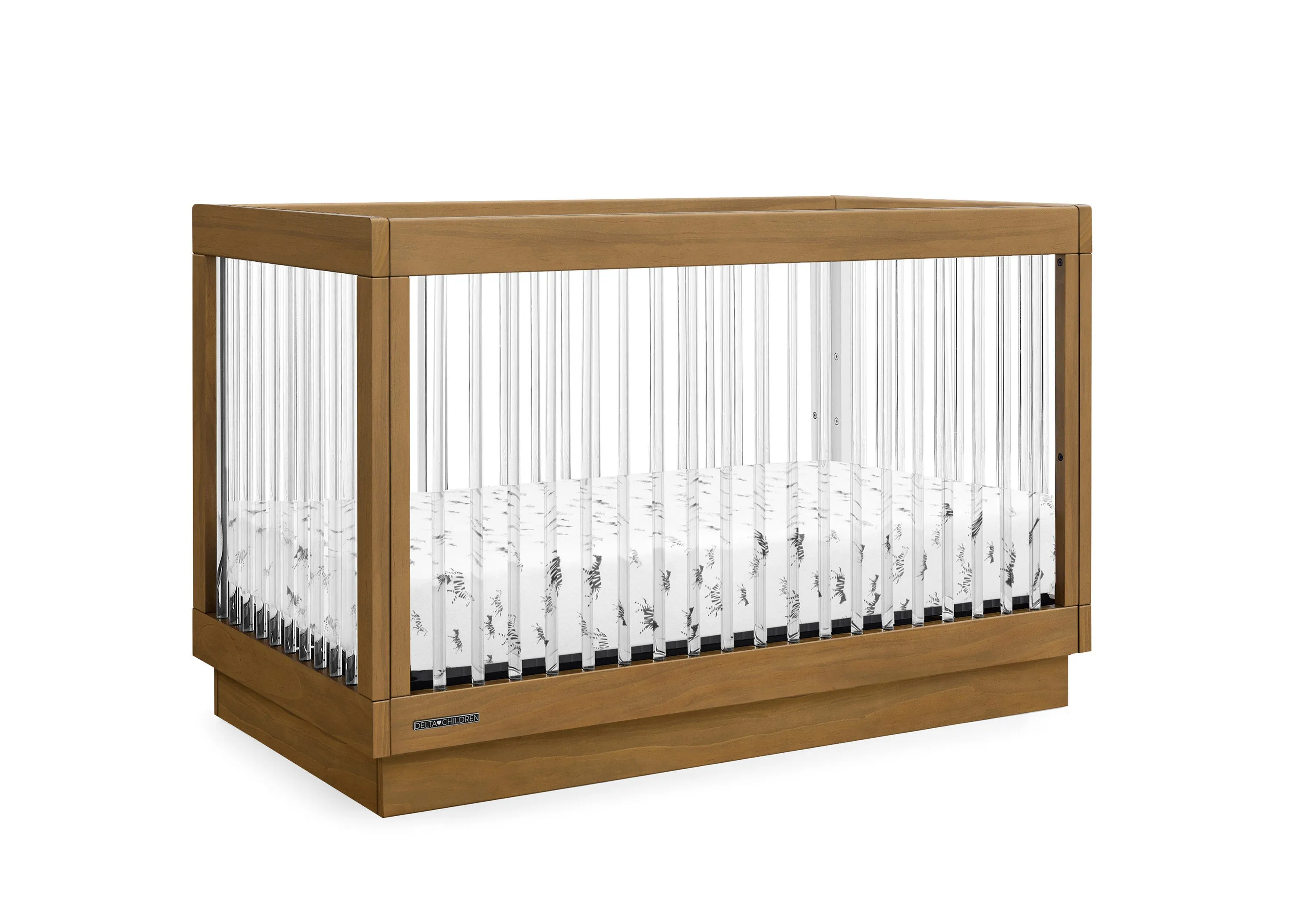 James Acrylic 4-in-1 Convertible Crib