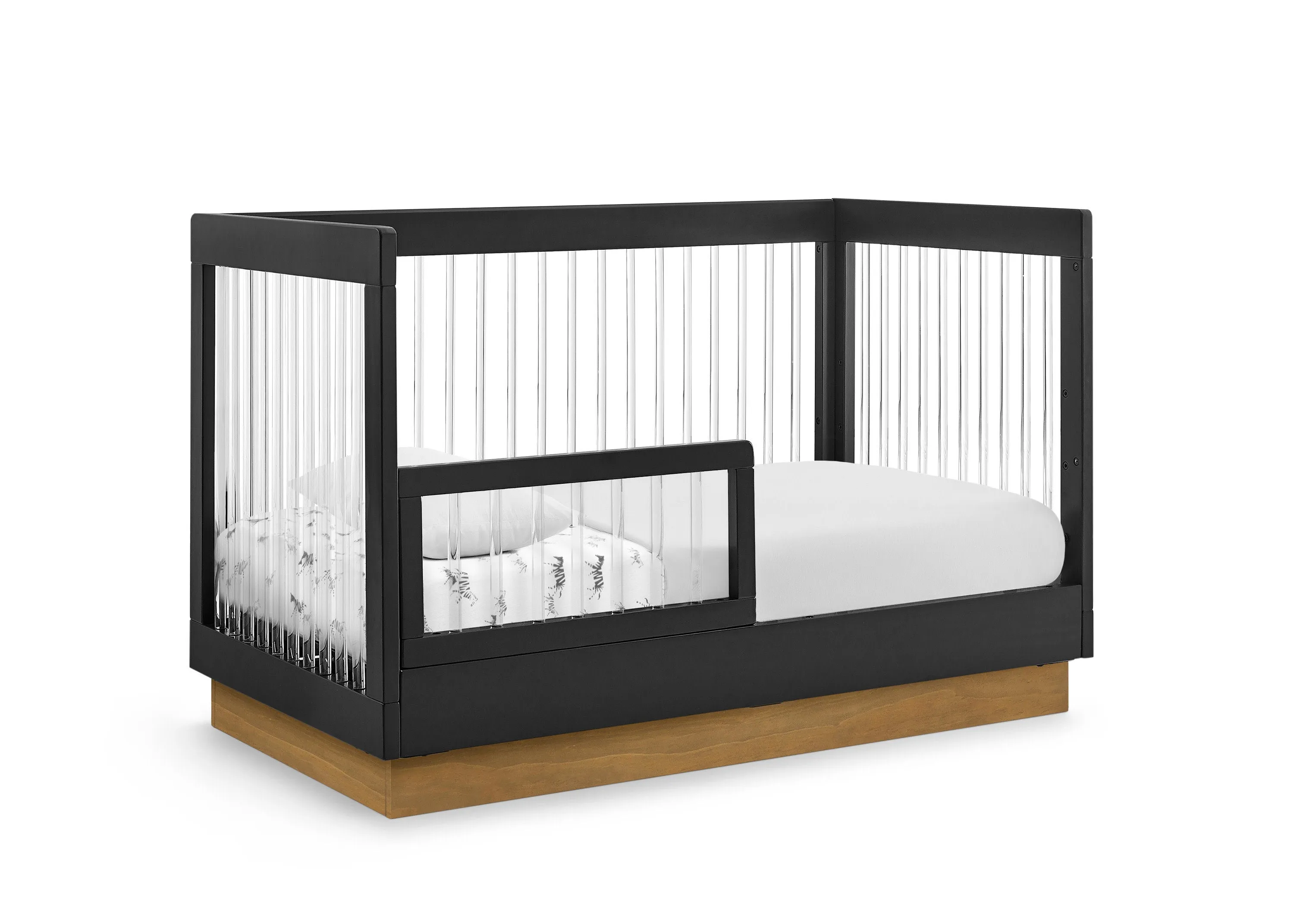 James Acrylic 4-in-1 Convertible Crib
