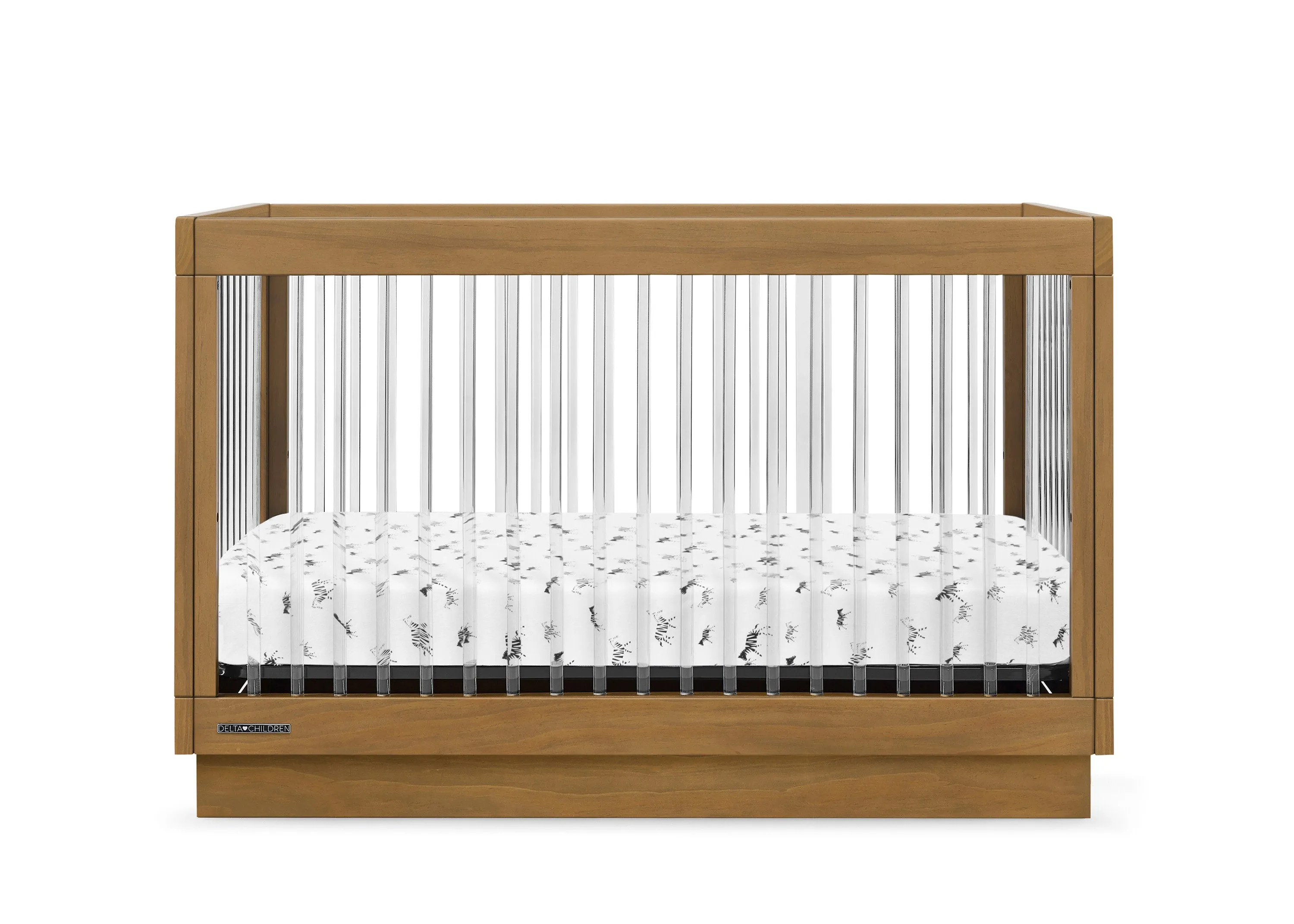 James Acrylic 4-in-1 Convertible Crib