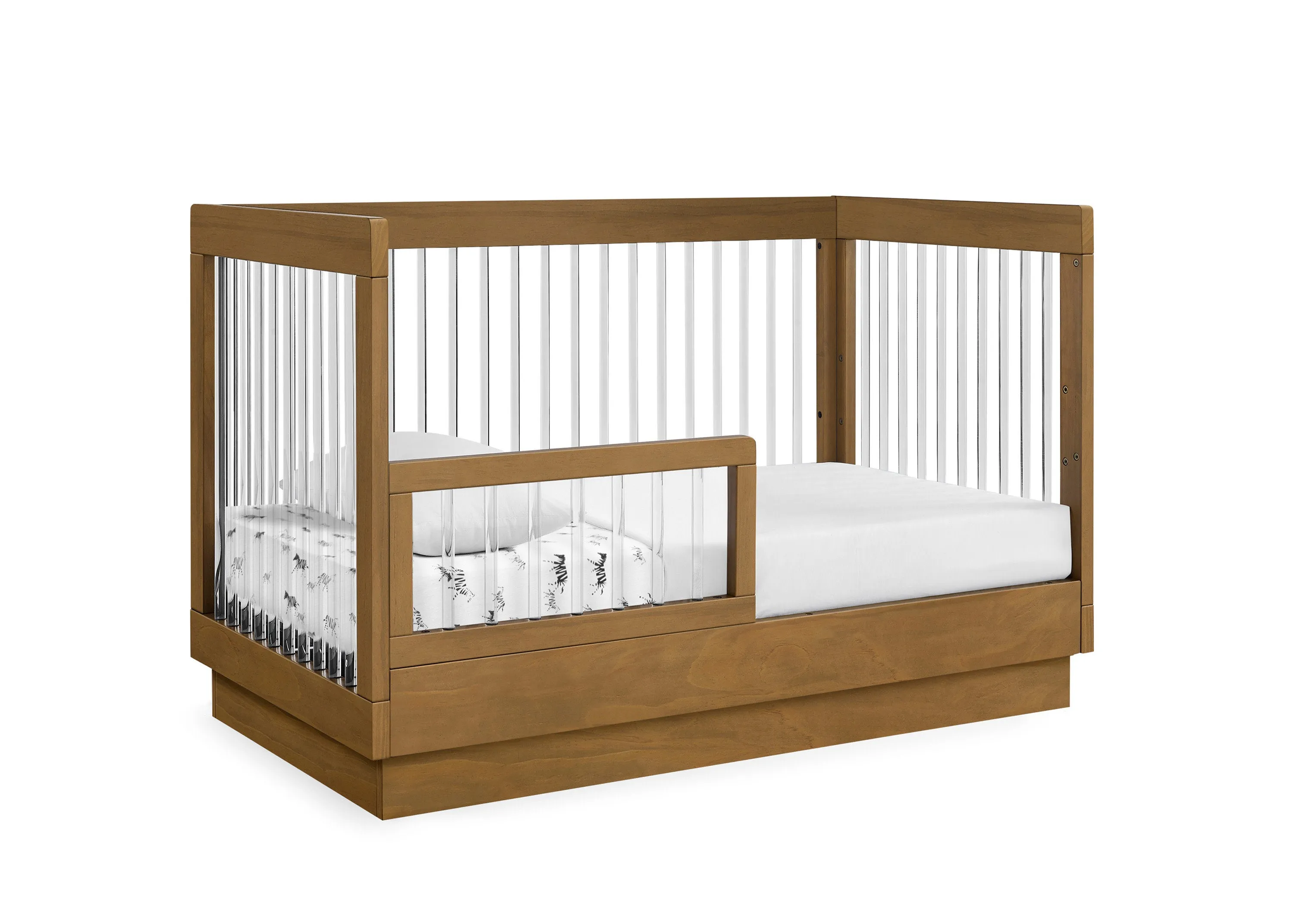 James Acrylic 4-in-1 Convertible Crib