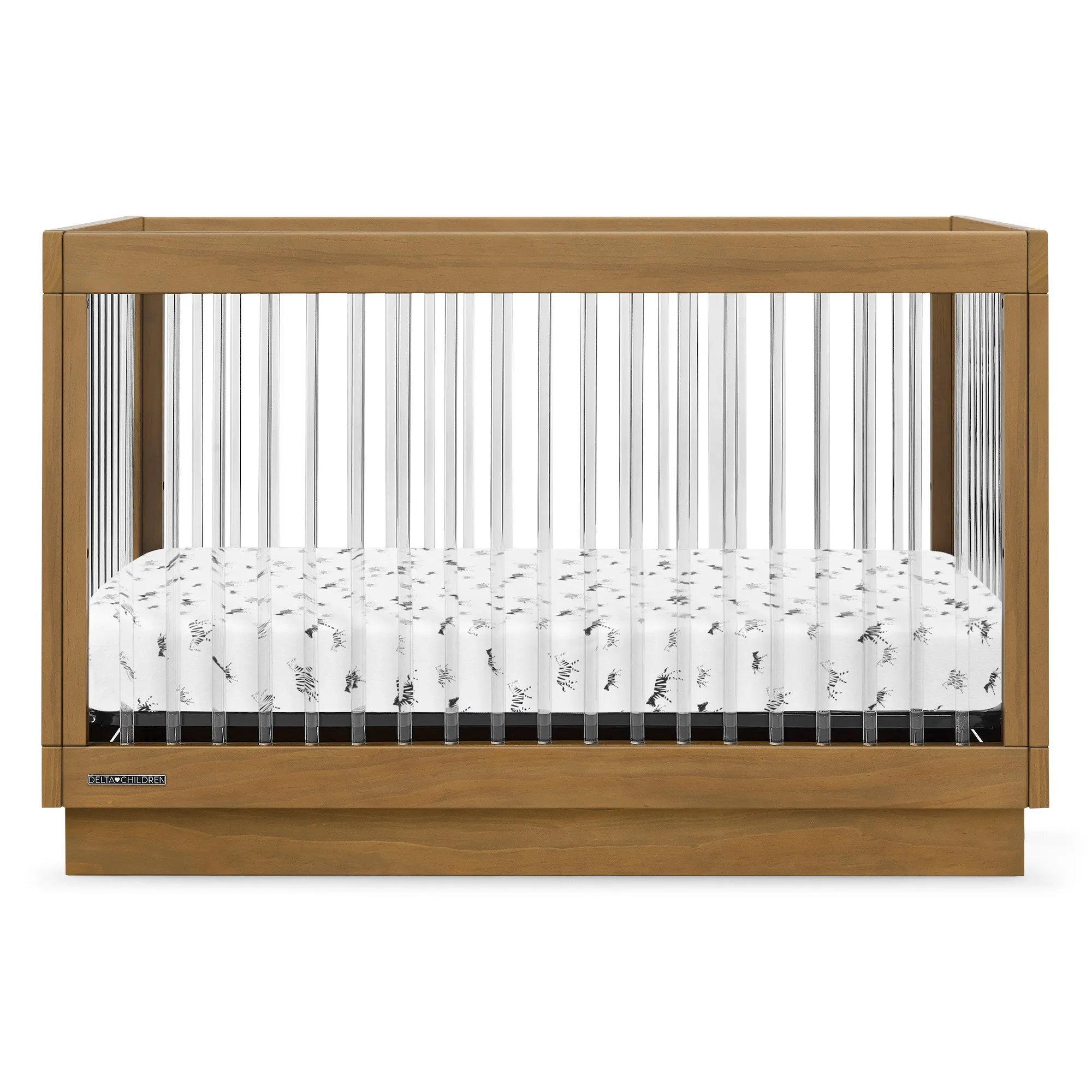 James Acrylic 4-in-1 Convertible Crib