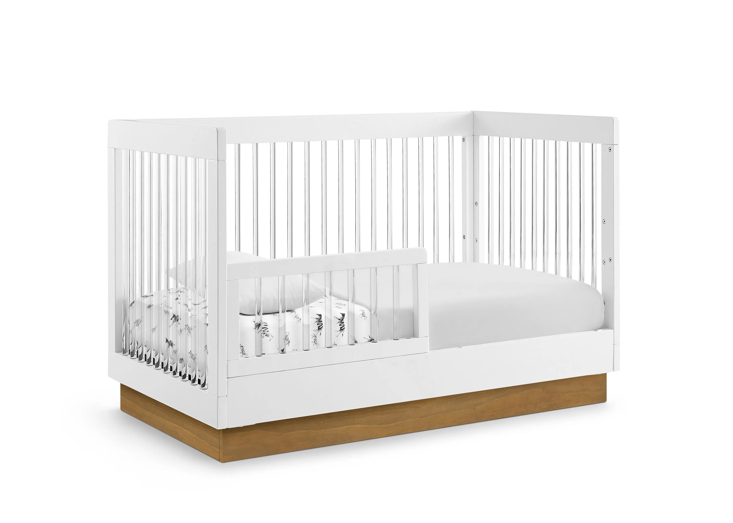 James Acrylic 4-in-1 Convertible Crib