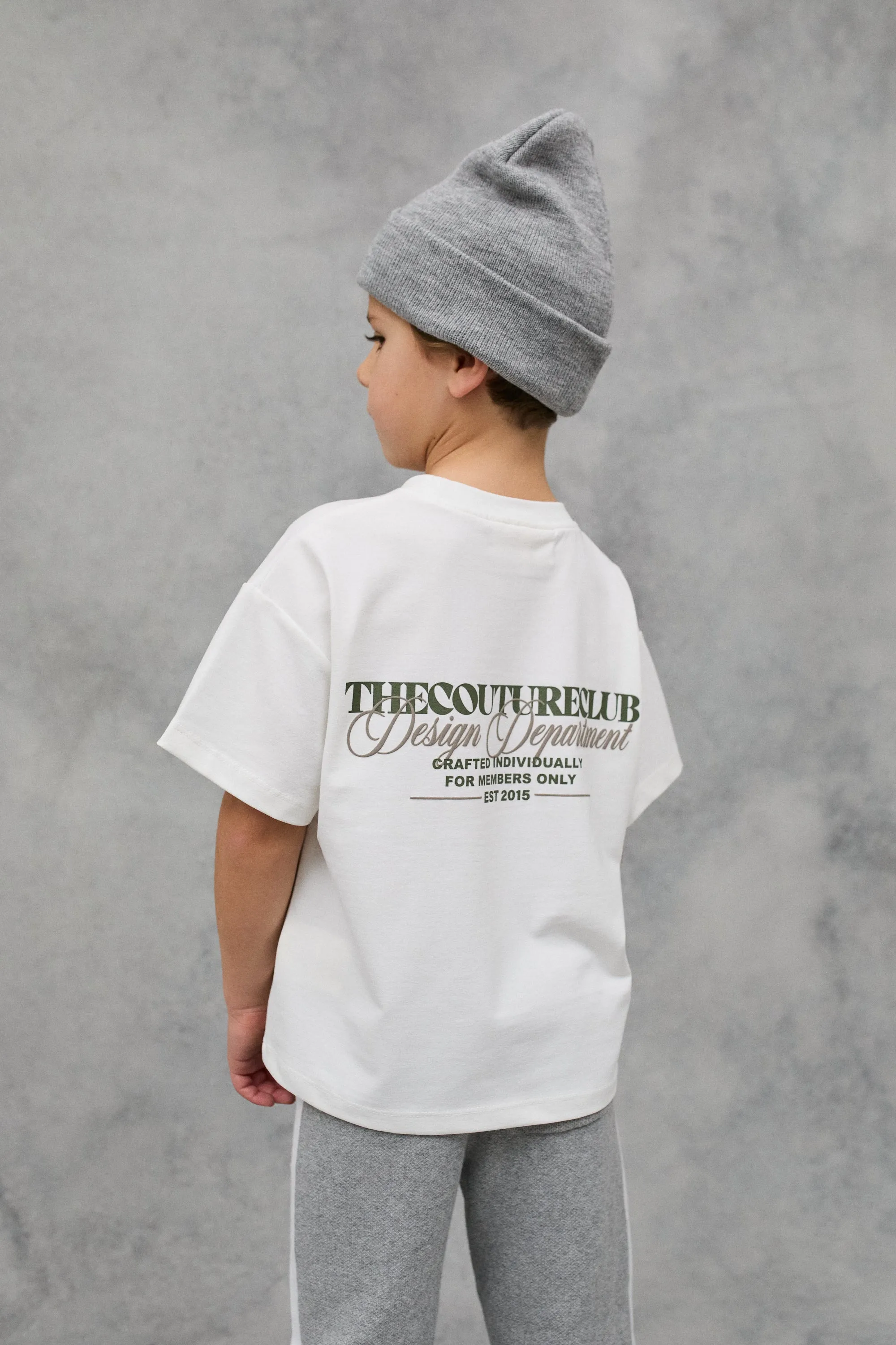 JNR DESIGN DEPARTMENT GRAPHIC T-SHIRT - OFF WHITE/KHAKI